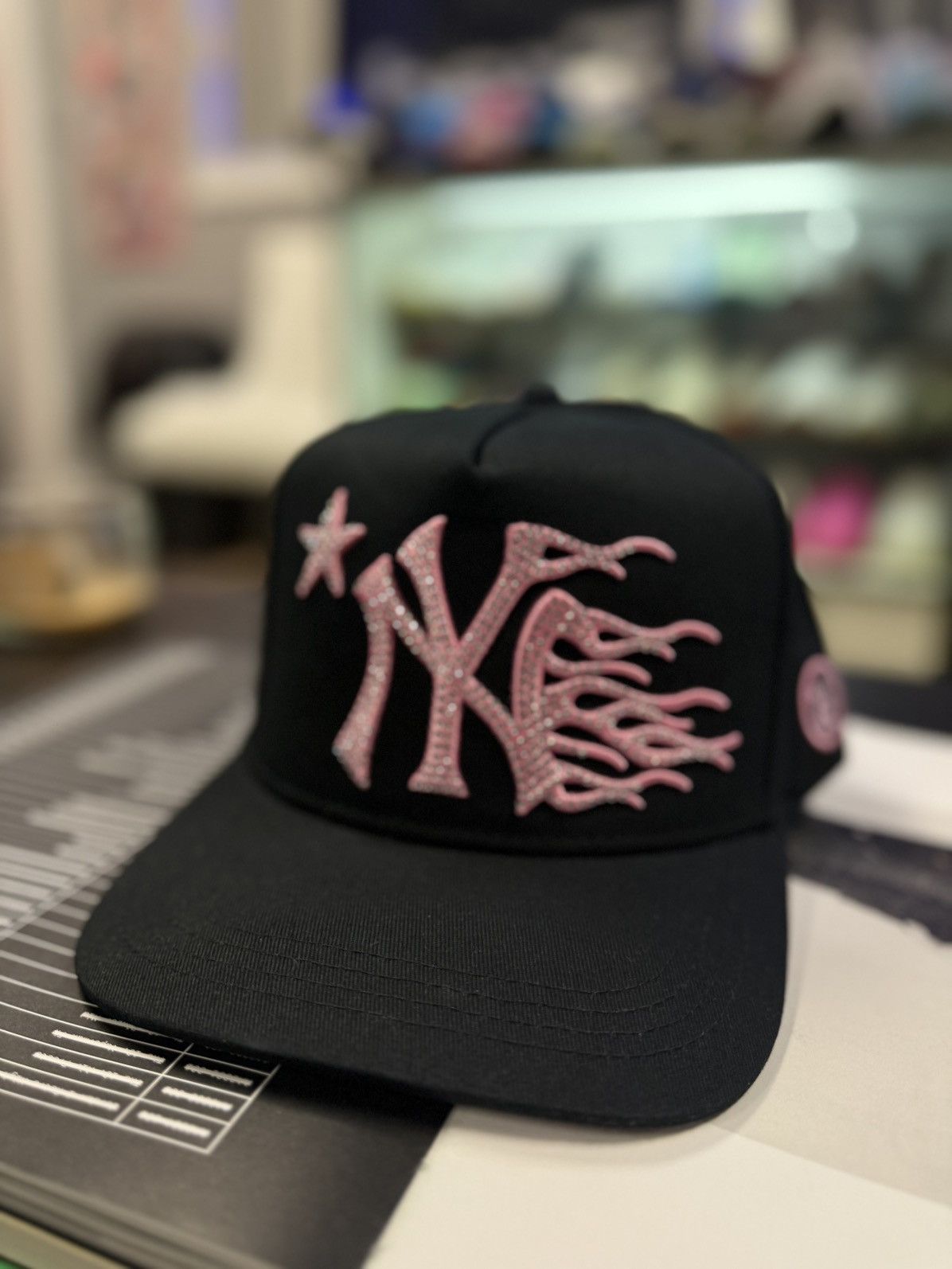 HELLSTAR Hellstar Adjustable SnapBack Hat “NY LOGO” Stones Size ONE SIZE - 3 Thumbnail