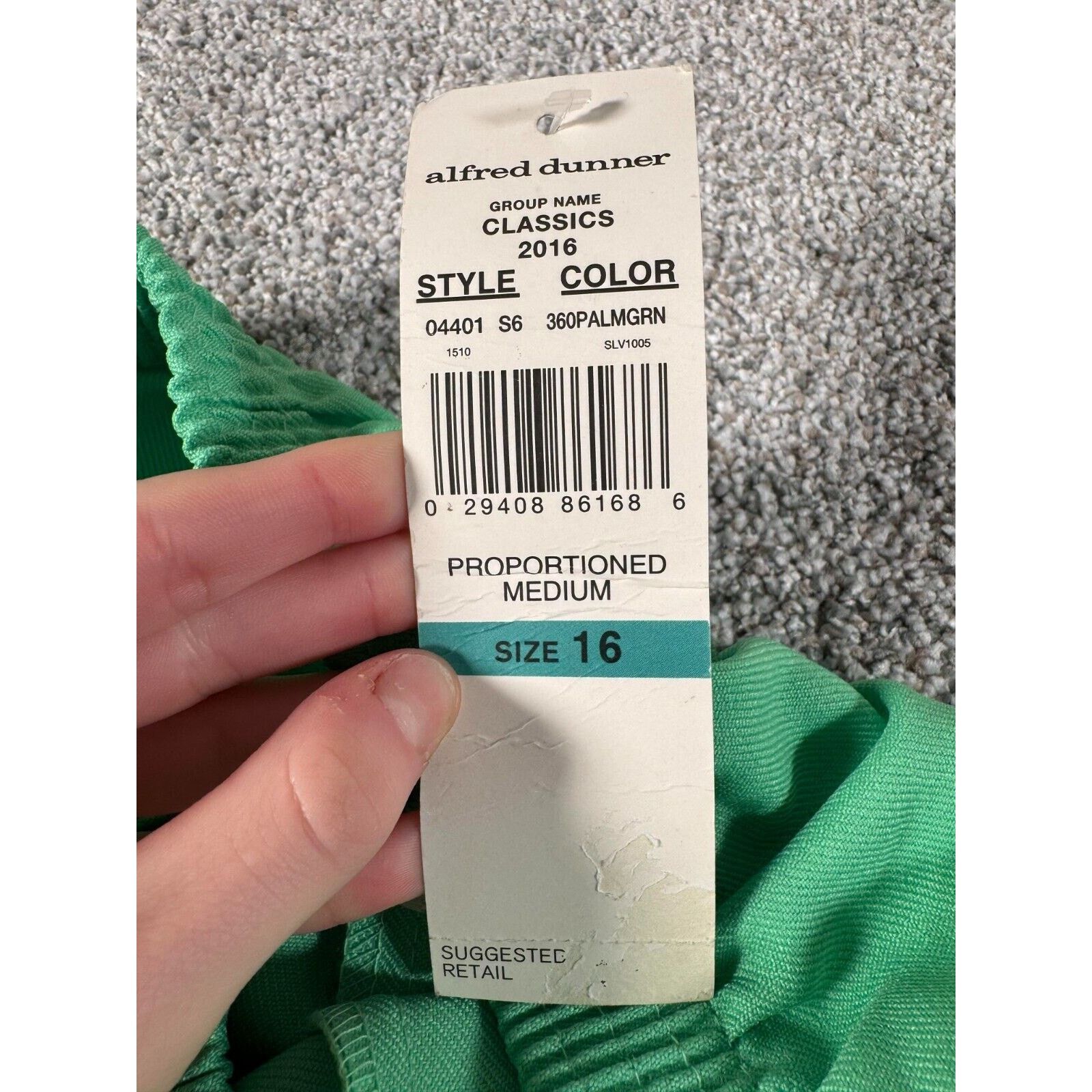 Other Alfred Dunner Pants 16 Office Spring High Waisted Wide Leg Size 38" / US 16 / IT 52 - 2 Thumbnail