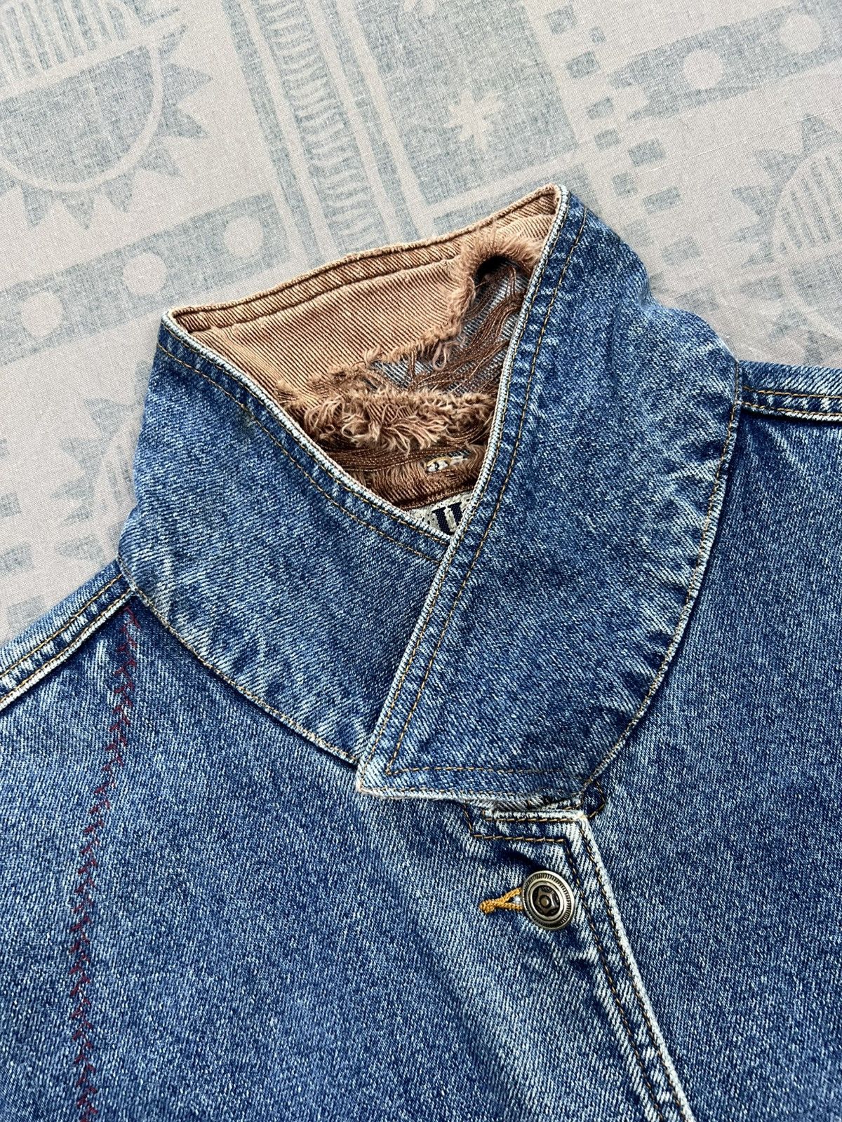 Vintage Haik’s Dirty Distressed Denim Chore Jacket Size XL / US 12-14 / IT 48-50 - 13 Thumbnail