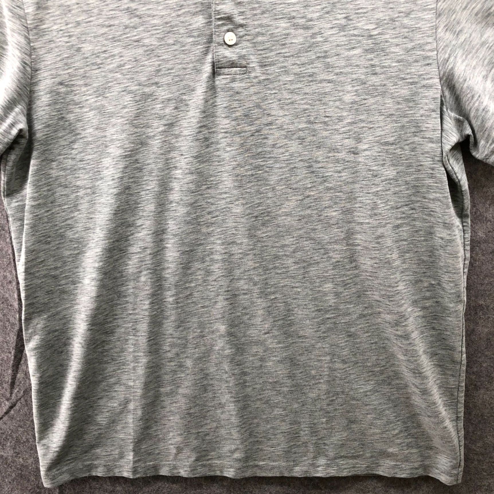 Vince Vince Henley Short Sleeve T Shirt Mens S Heathered Green Size US S / EU 44-46 / 1 - 4 Thumbnail