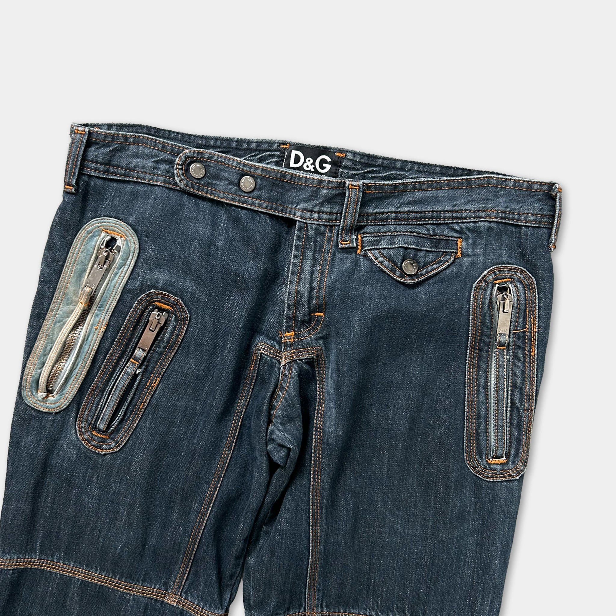 Dolce & Gabbana Dolce & Gabbana 2003 Racing Jeans With Pockets Size US 32 / EU 48 - 2 Thumbnail