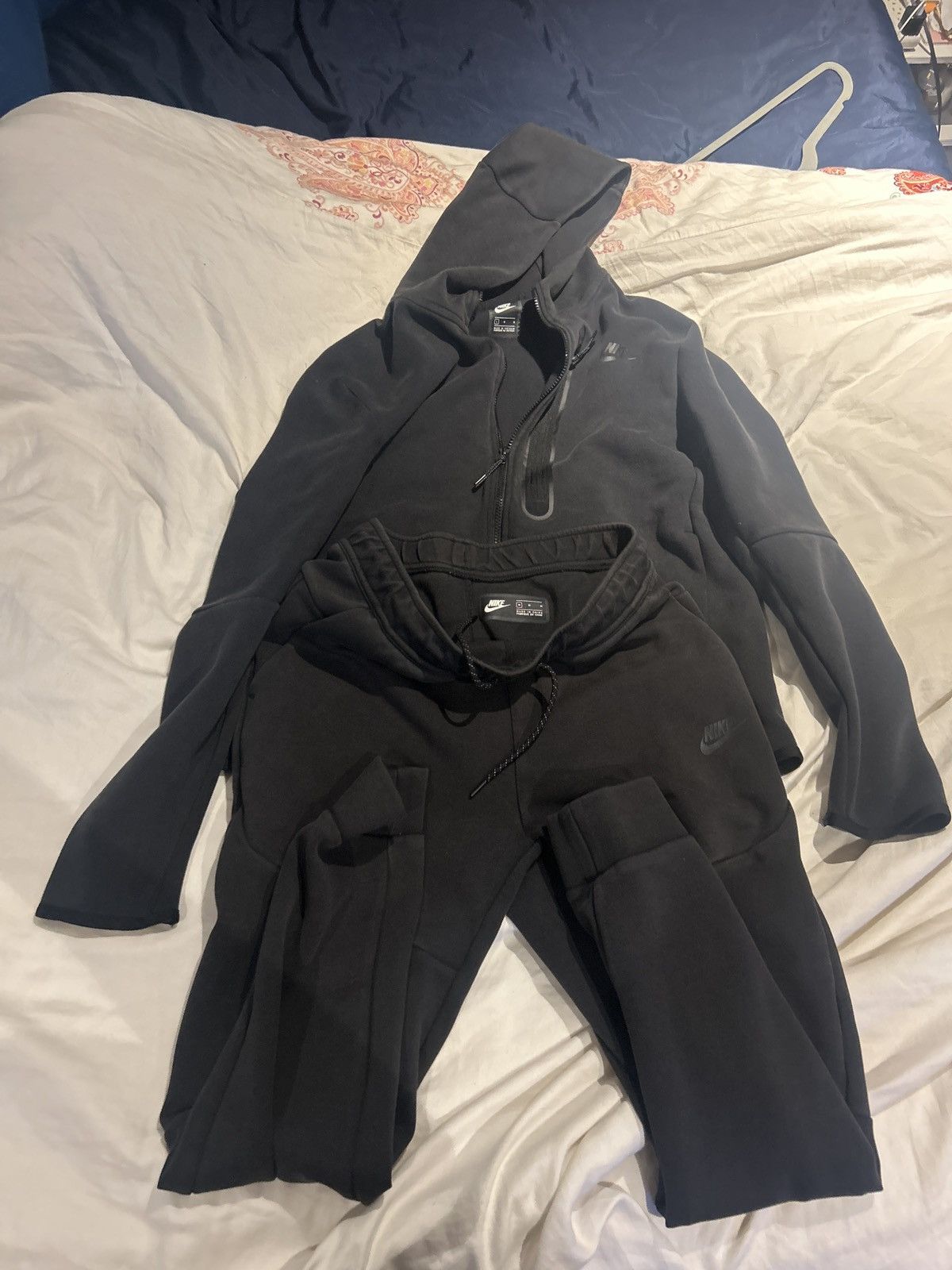 Nike Nike Tech Fleece Full Set Washed Black Hoodie&pants Size L/M Size US M / EU 48-50 / 2 - 1 Thumbnail