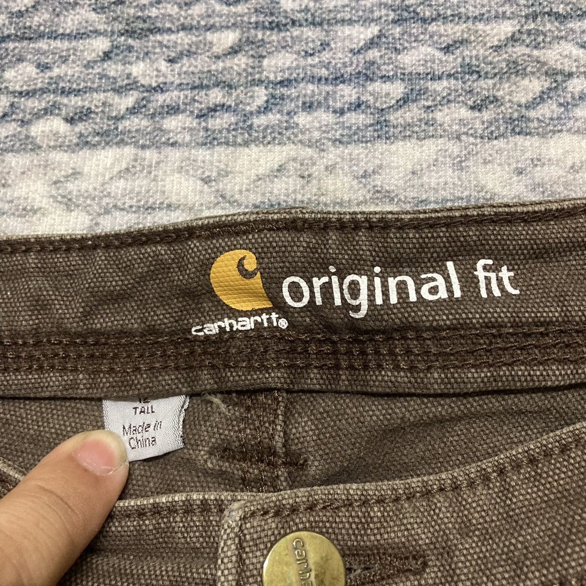 Carhartt × Carhartt Wip × Vintage Sunfaded Carhartt Brown Carpenter Pants with Some Paint Size US 32 / EU 48 - 10 Thumbnail