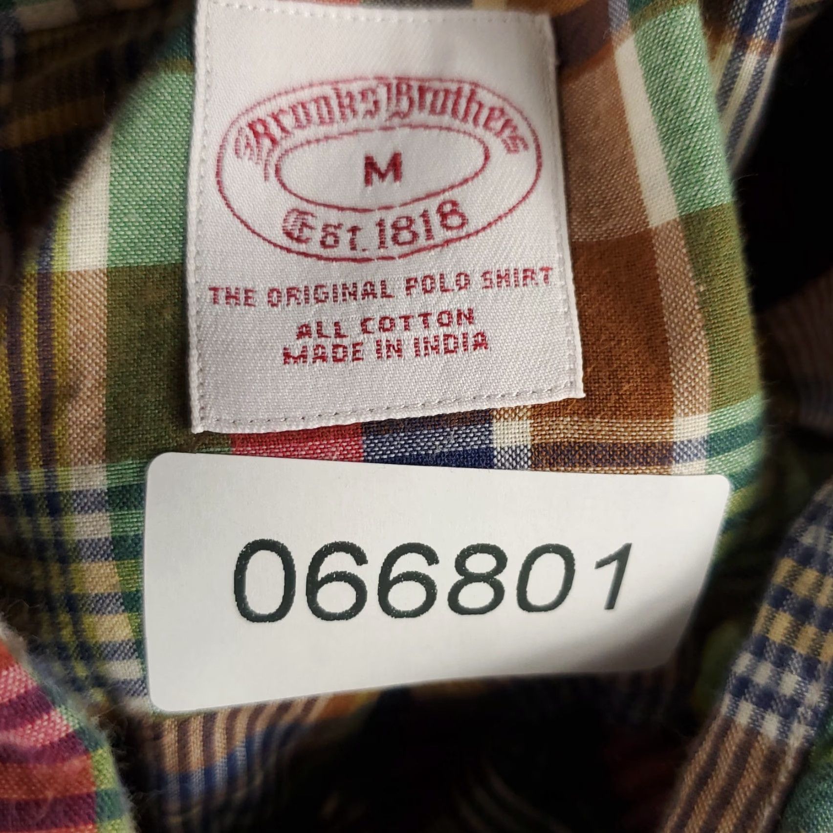 Brooks Brothers Brooks Brothers Shirt Mens Medium Blue Green Red Plaid Button Up Long Sleeve Size US M / EU 48-50 / 2 - 7 Thumbnail