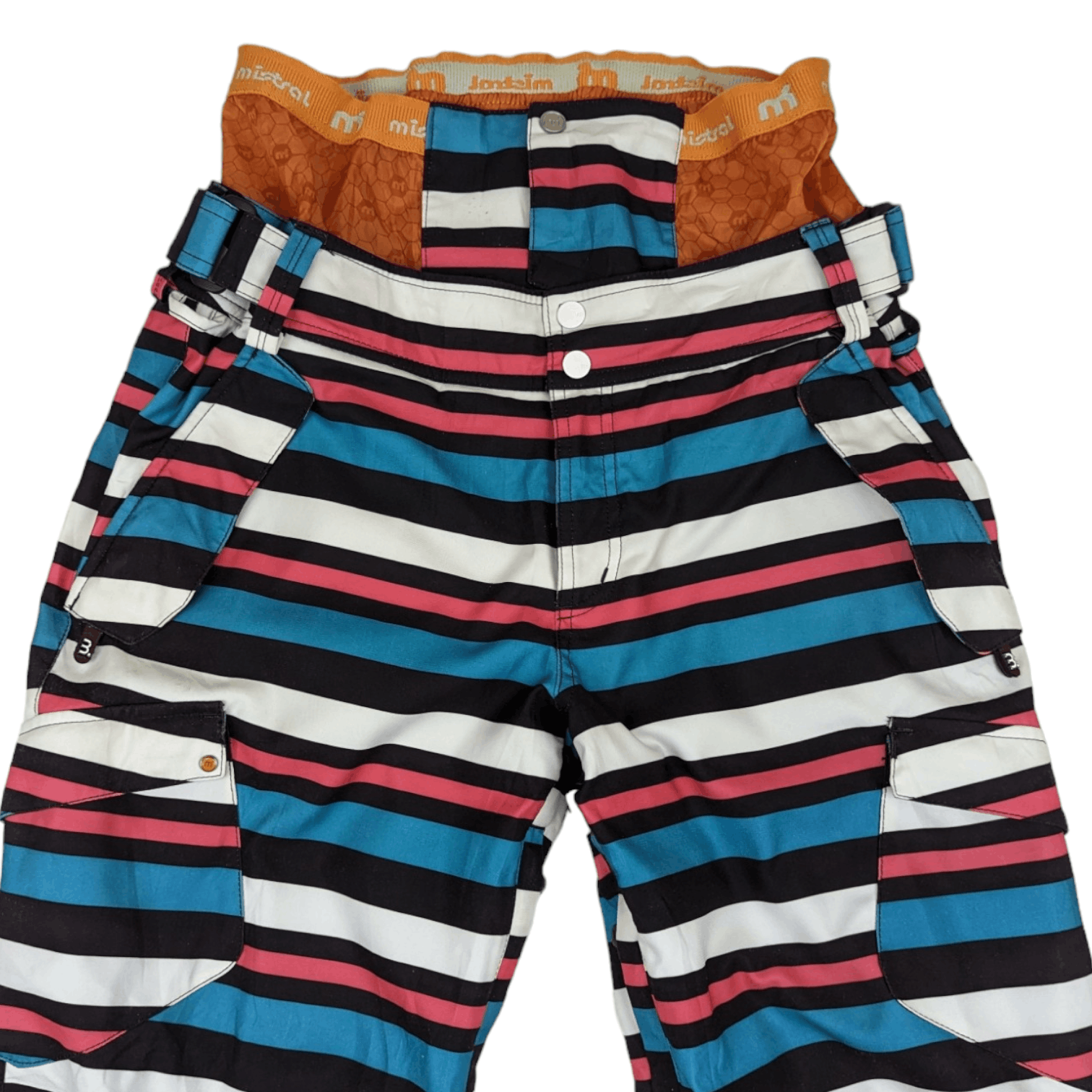 Japanese Brand Japan MISTRAL Striped Snow Ski Pant Size 30" / US 8 / IT 44 - 4 Thumbnail
