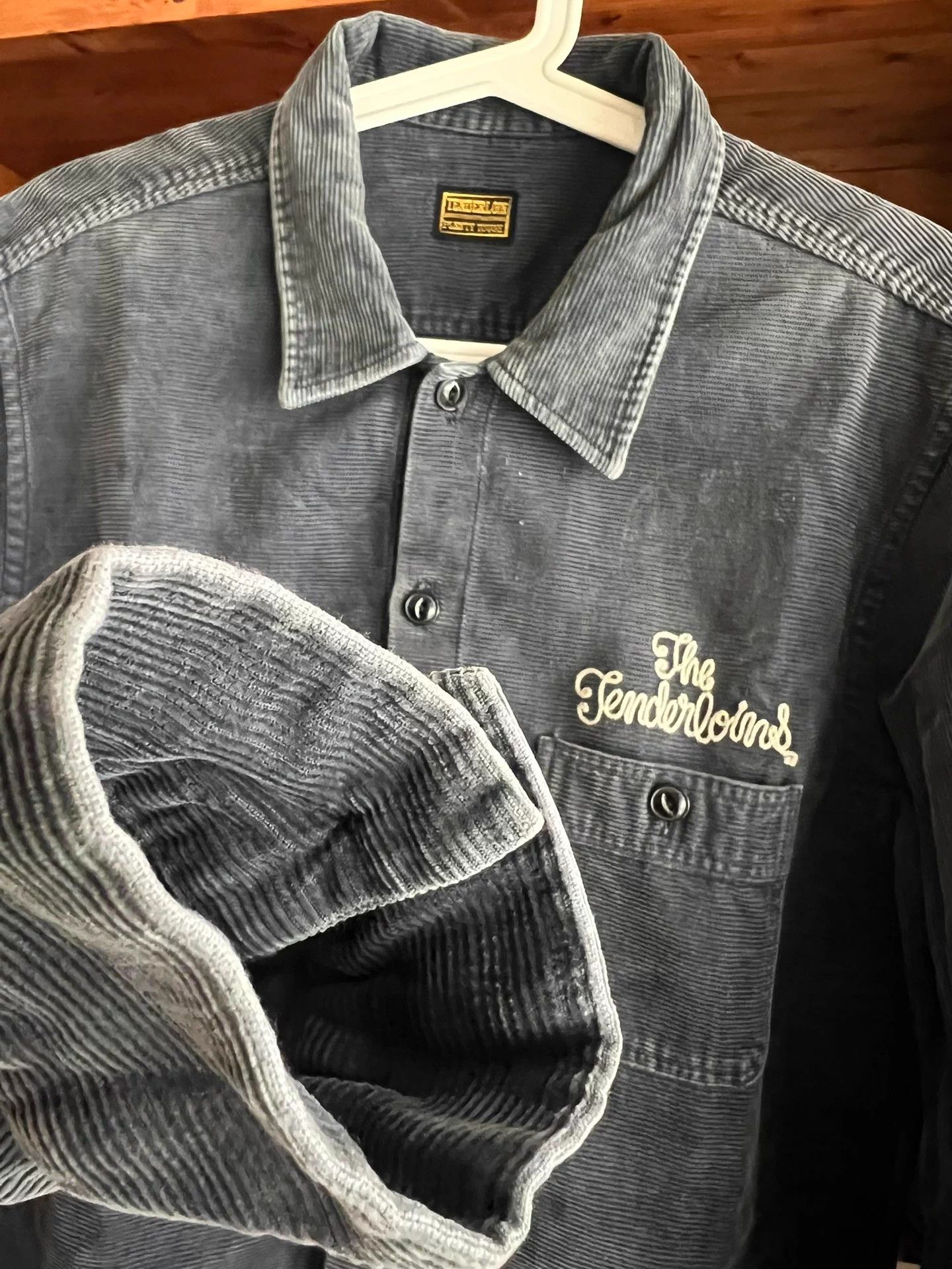 Tenderloin Tenderloin Japanese Indigo Corduroy Washed Work Shirt S Size US S / EU 44-46 / 1 - 4 Thumbnail