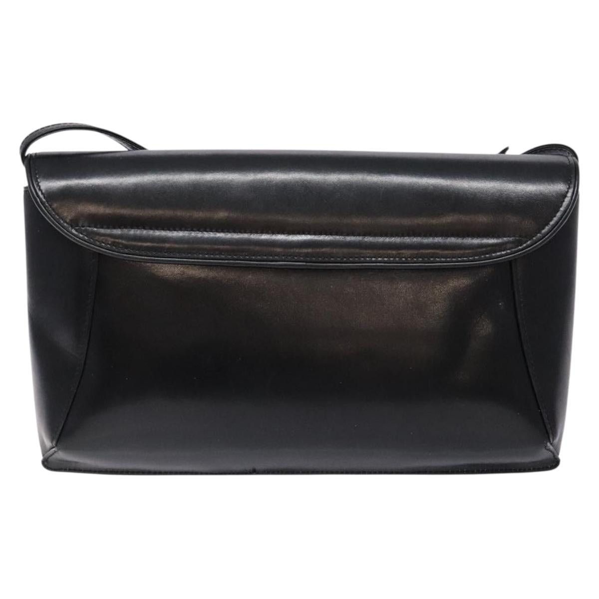 Gucci GUCCI Shoulder Bag Leather Black Gold Size ONE SIZE - 3 Thumbnail