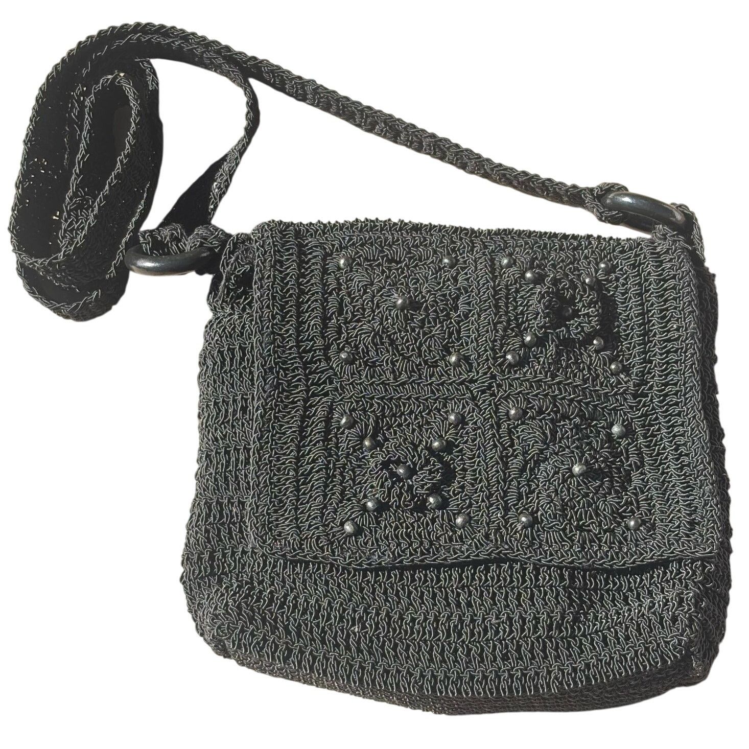 Other Black Beaded Purse Size ONE SIZE - 1 Thumbnail
