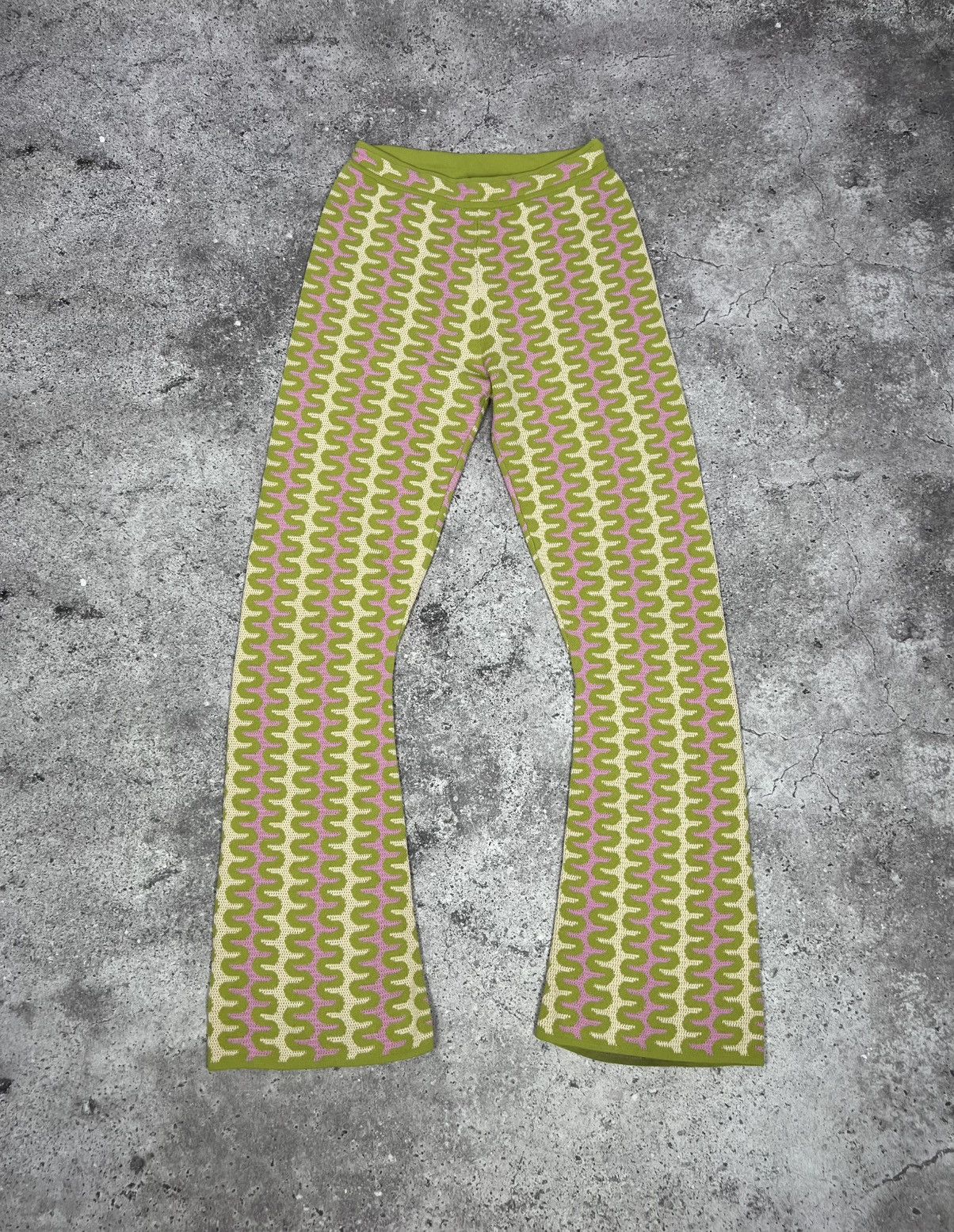 Sandro Sandro Paris Guerin Flare Pants Knit Multicolor Size 26" / US 2 / IT 38 - 1 Thumbnail