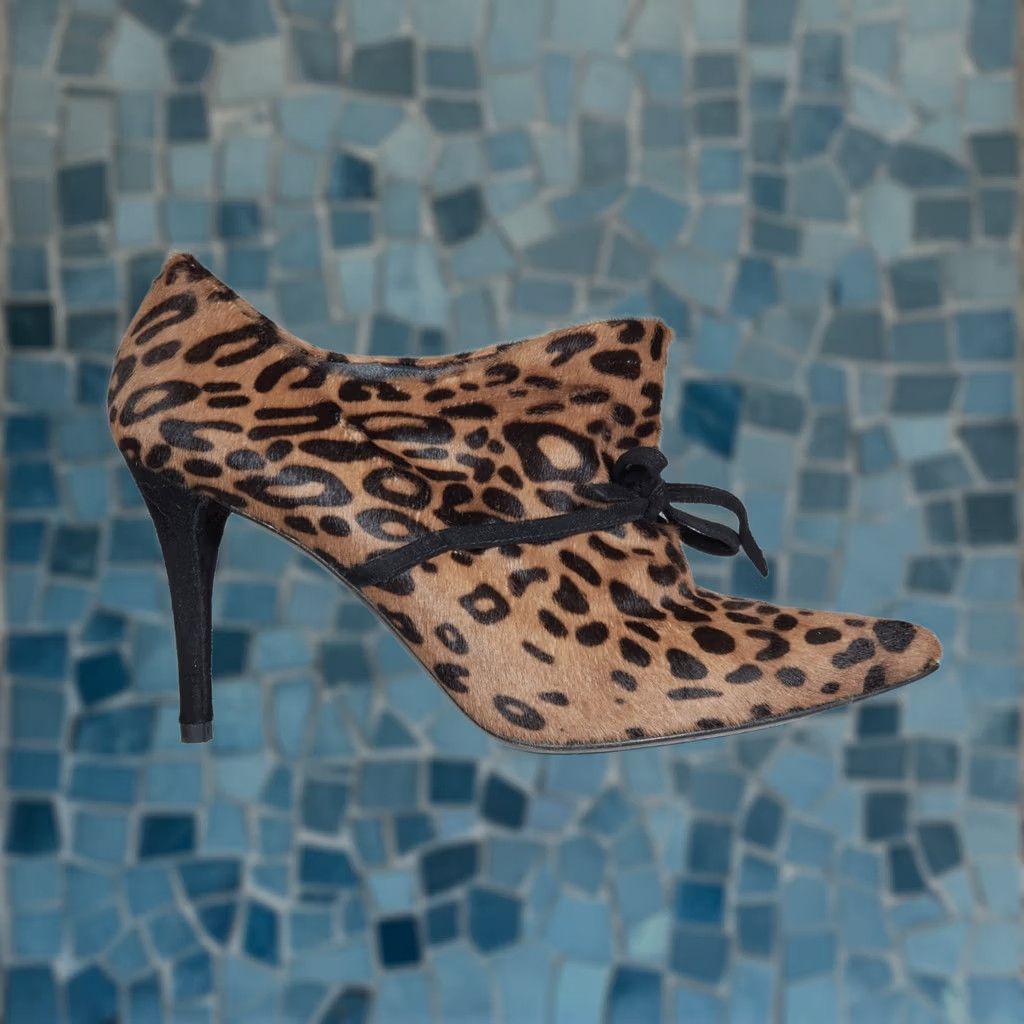 Stuart Weitzman Stuart Weitzman Aok Booties Leopard Serval Hair Suede Heel Women's US 7.5 M Boots Leopard Hair Suede Heel Women 7.5 M Size US 8 / IT 38 - 1 Thumbnail