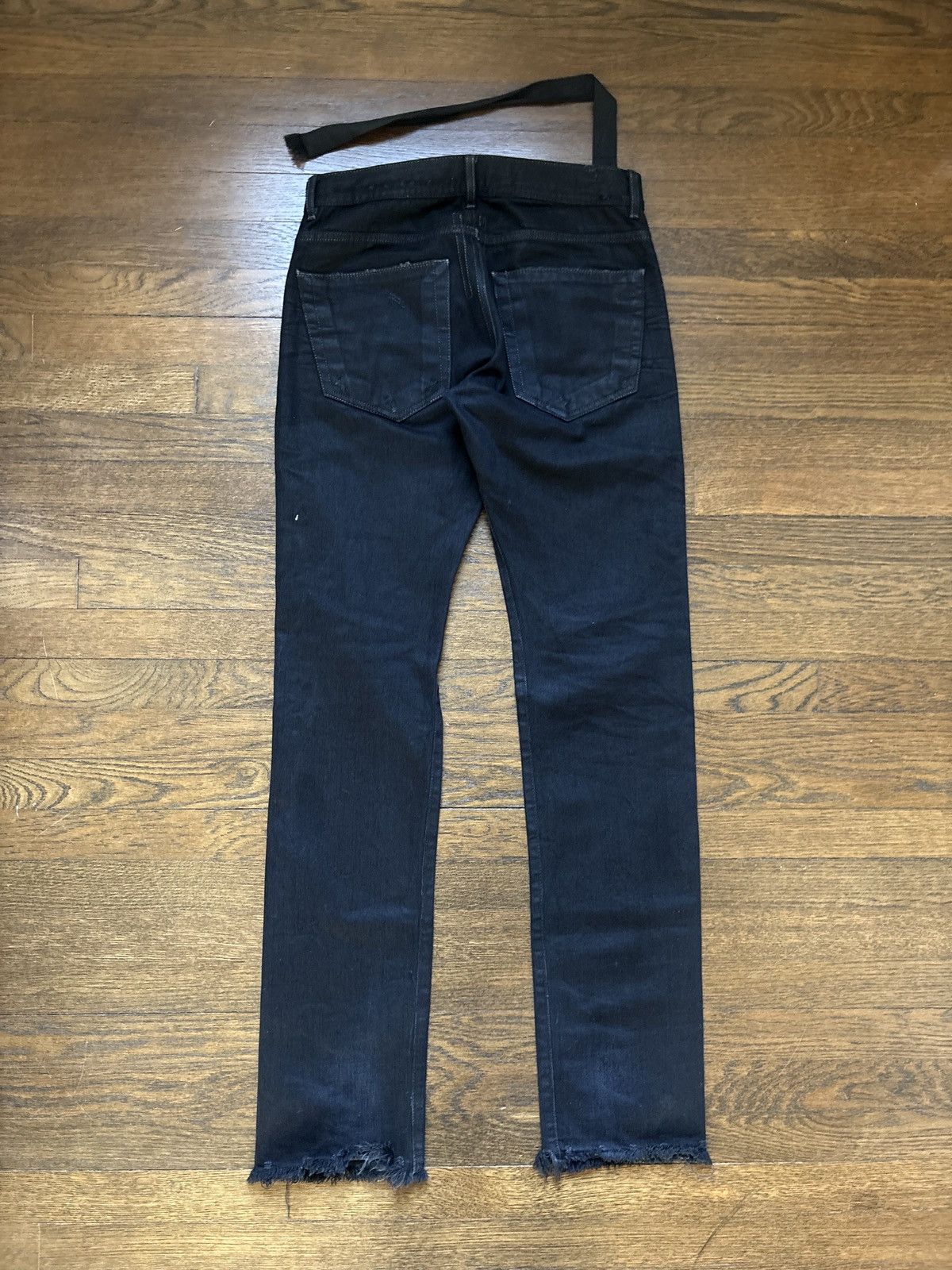 Rick Owens Rick Owens FW07 waxed Detroit Cut denim Size US 29 - 3 Thumbnail