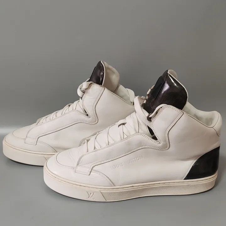 Louis Vuitton Louis Vuitton White High-Top Casual Sneakers -2508 Size US 8.5 / EU 41-42 - 1 Thumbnail