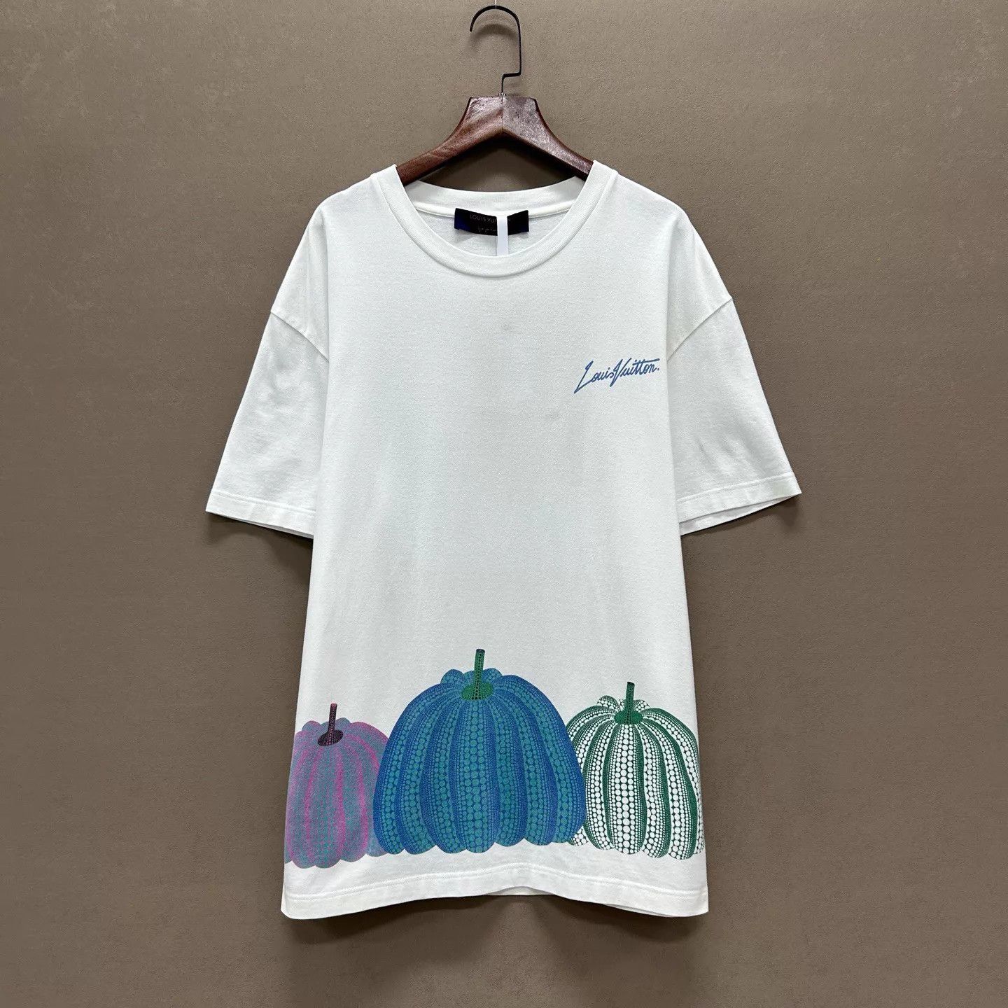 Louis Vuitton LV x Yayoi Kusama 99new SS23 White Pumpkin Logo SS Tee S Size US S / EU 44-46 / 1 - 1 Thumbnail