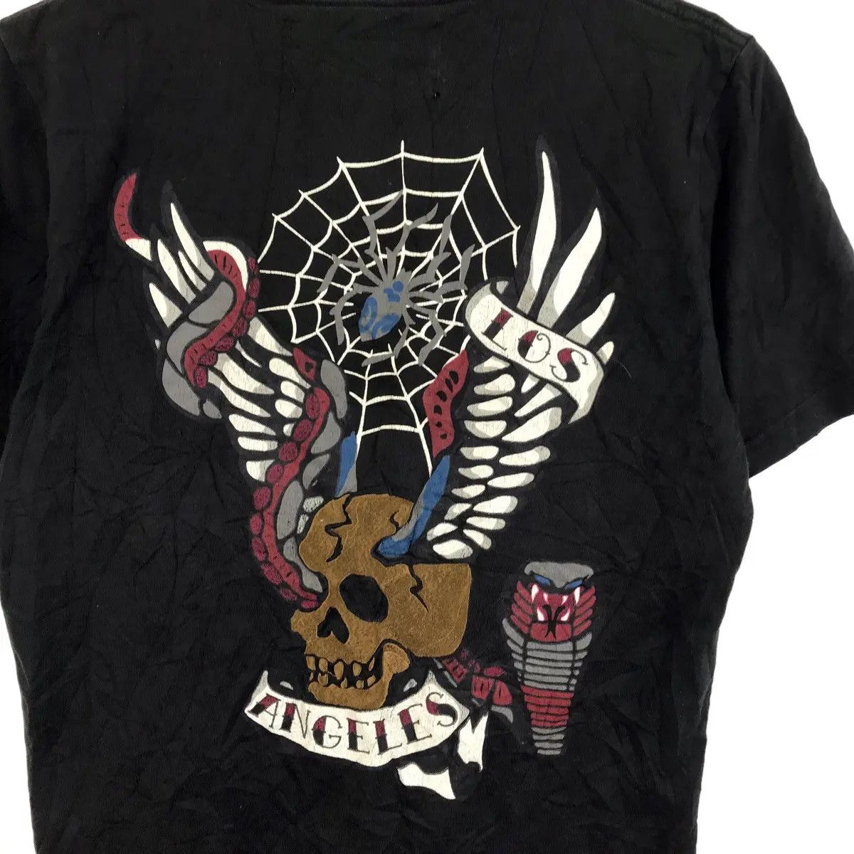 Vintage Vtg HOUSTON LOS ANGELES Skull Military Army Tee Shirt Peace Size US M / EU 48-50 / 2 - 3 Thumbnail