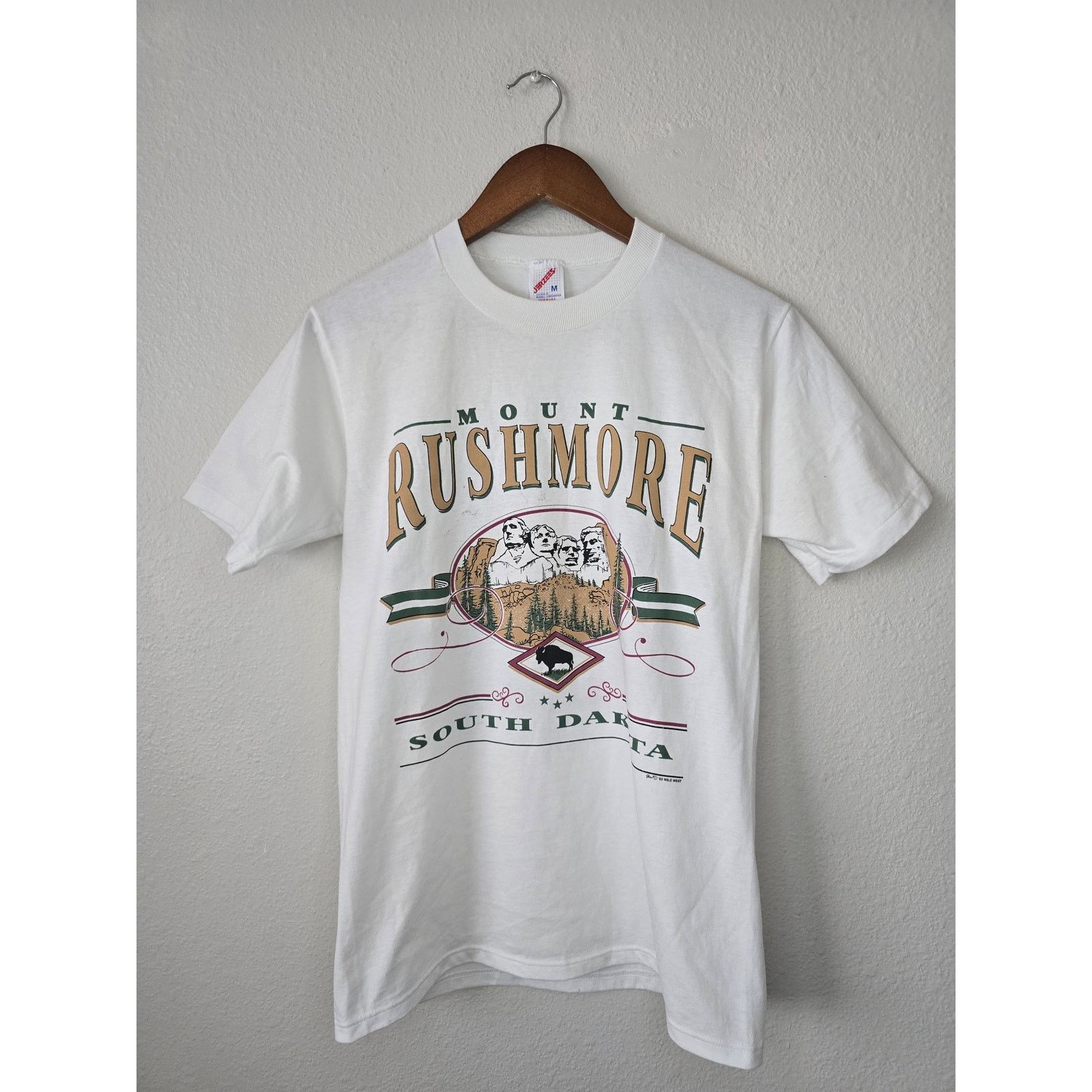 Jerzees × Vintage Vintage Test Print Experimental Mount Rushmore Medium Shirt Size US M / EU 48-50 / 2 - 1 Thumbnail