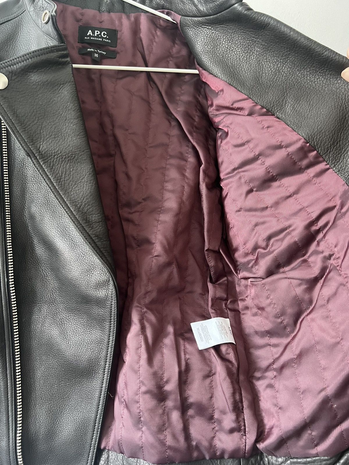A.P.C. A.P.C. Biker Leather jacket Size XS / US 0-2 / IT 36-38 - 6 Thumbnail