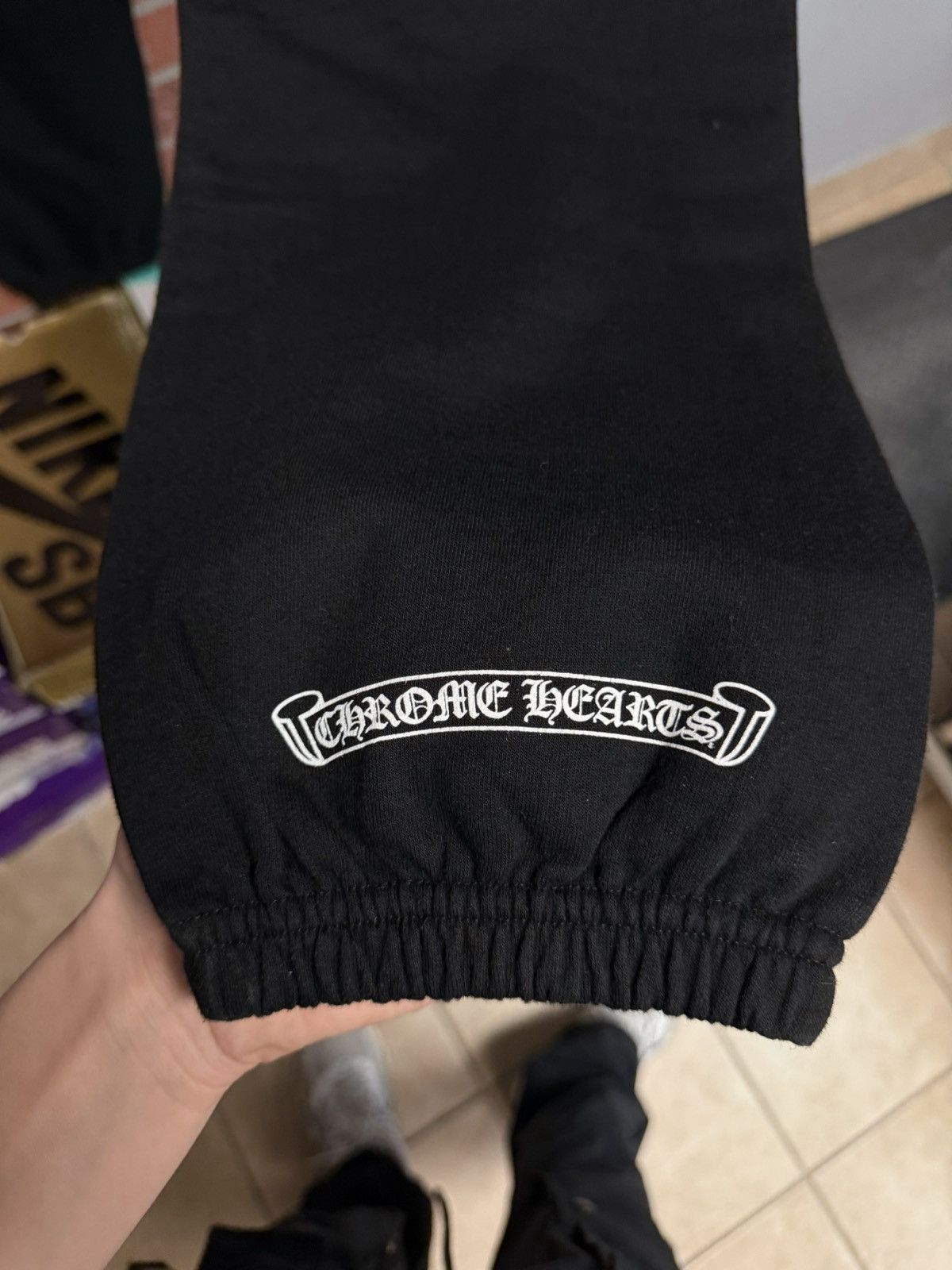 Chrome Hearts × Vintage Chrome Hearts Vintage Black White Sweatpants SZ Large Size US 33 - 8 Thumbnail