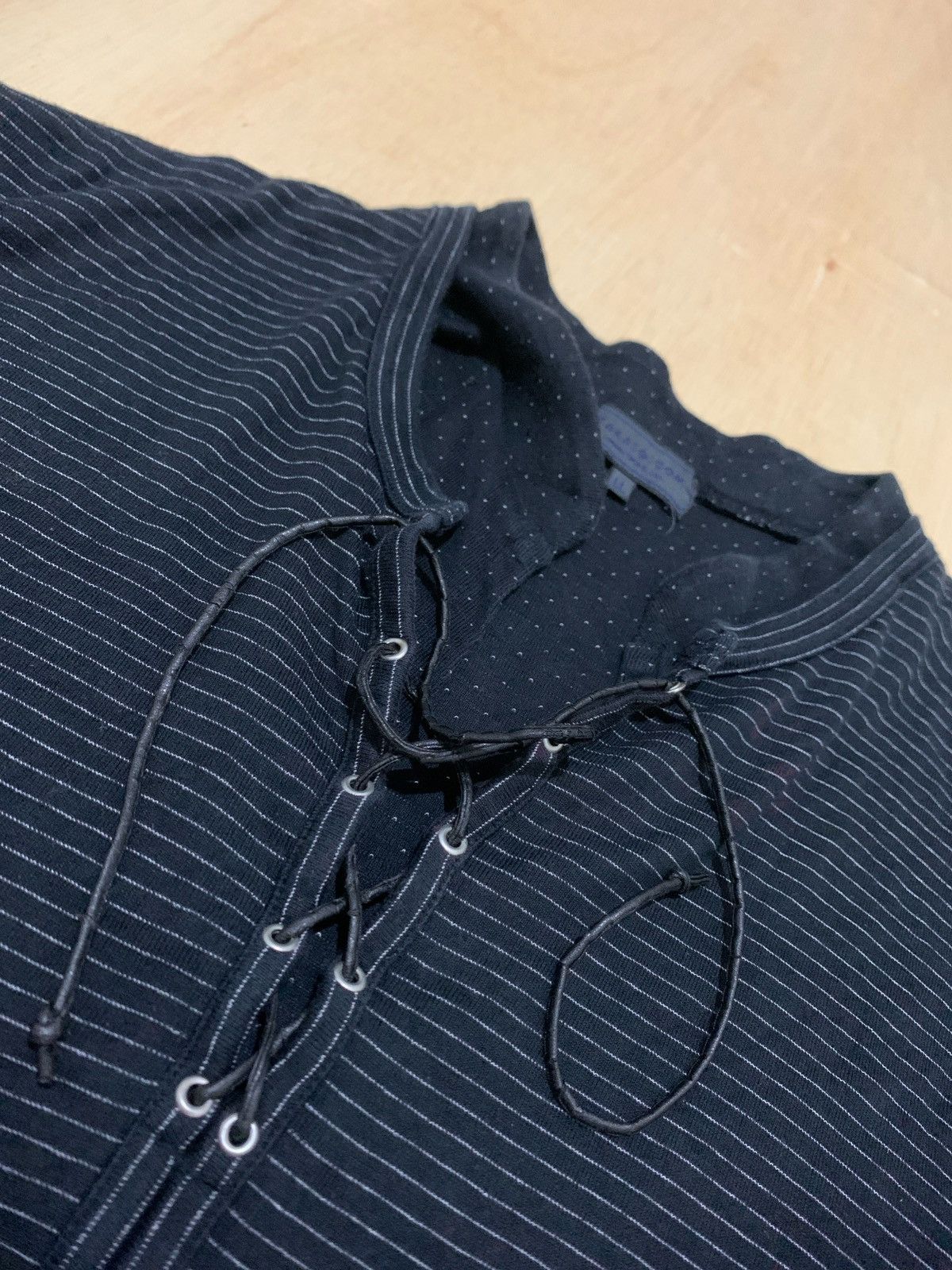 If Six Was Nine × Japanese Brand × Le Grande Bleu (L.G.B.) Taka-Q Laced Ifsixwasnine Lgb style Longslevee Size US L / EU 52-54 / 3 - 4 Thumbnail