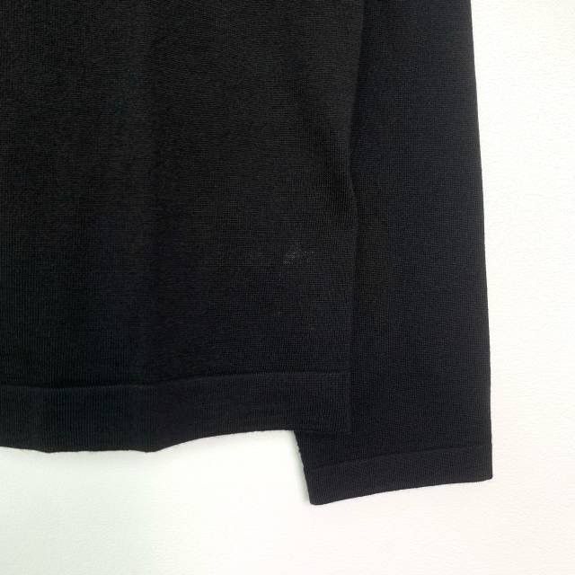 Burberry Burberry Black Wool Lapel Long Sleeve Knit Polo Shirt K26WX Size US S / EU 44-46 / 1 - 4 Thumbnail