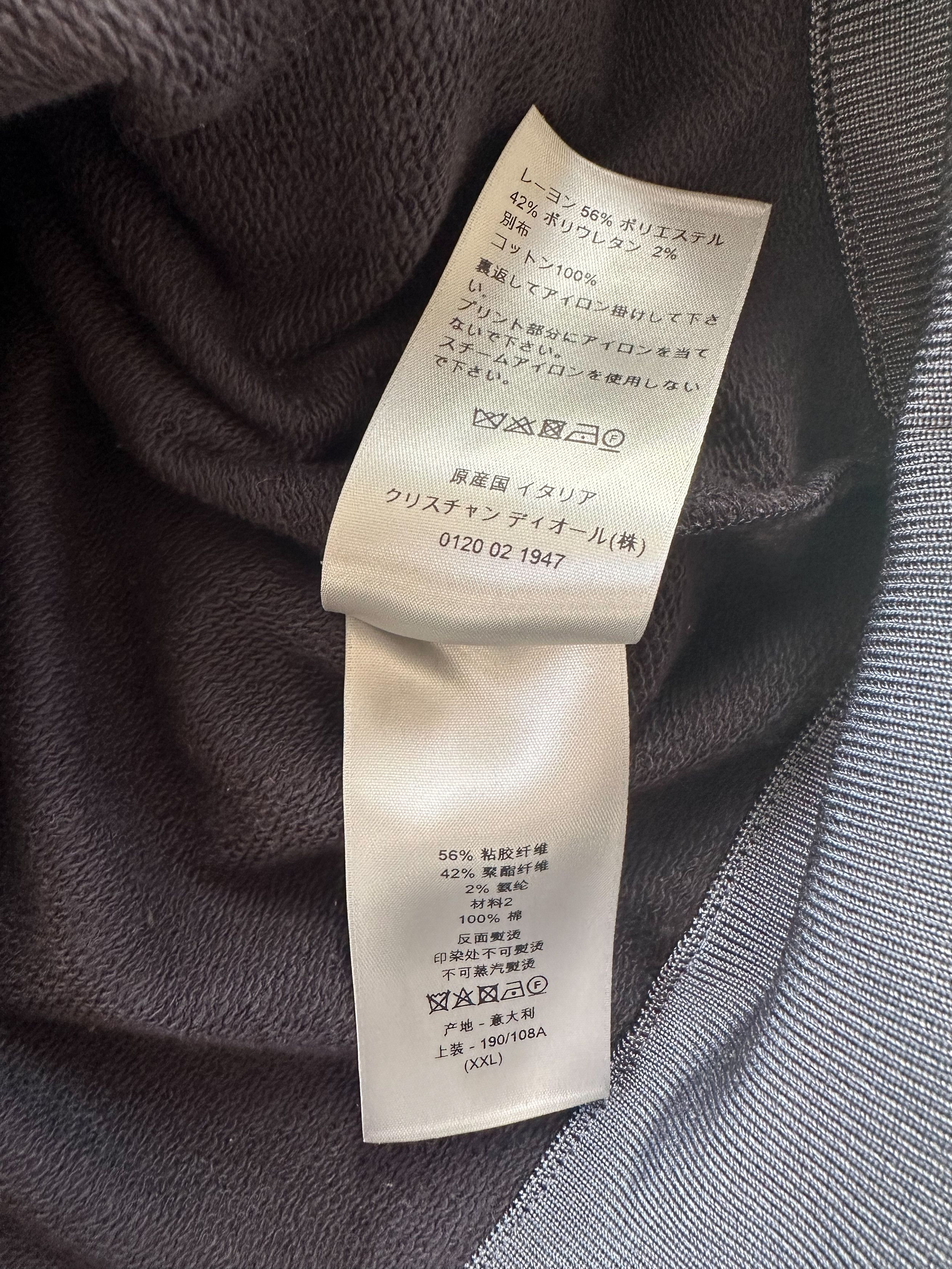 DIOR x Daniel Arsham Blue Embossed Metallic Logo Hoodie