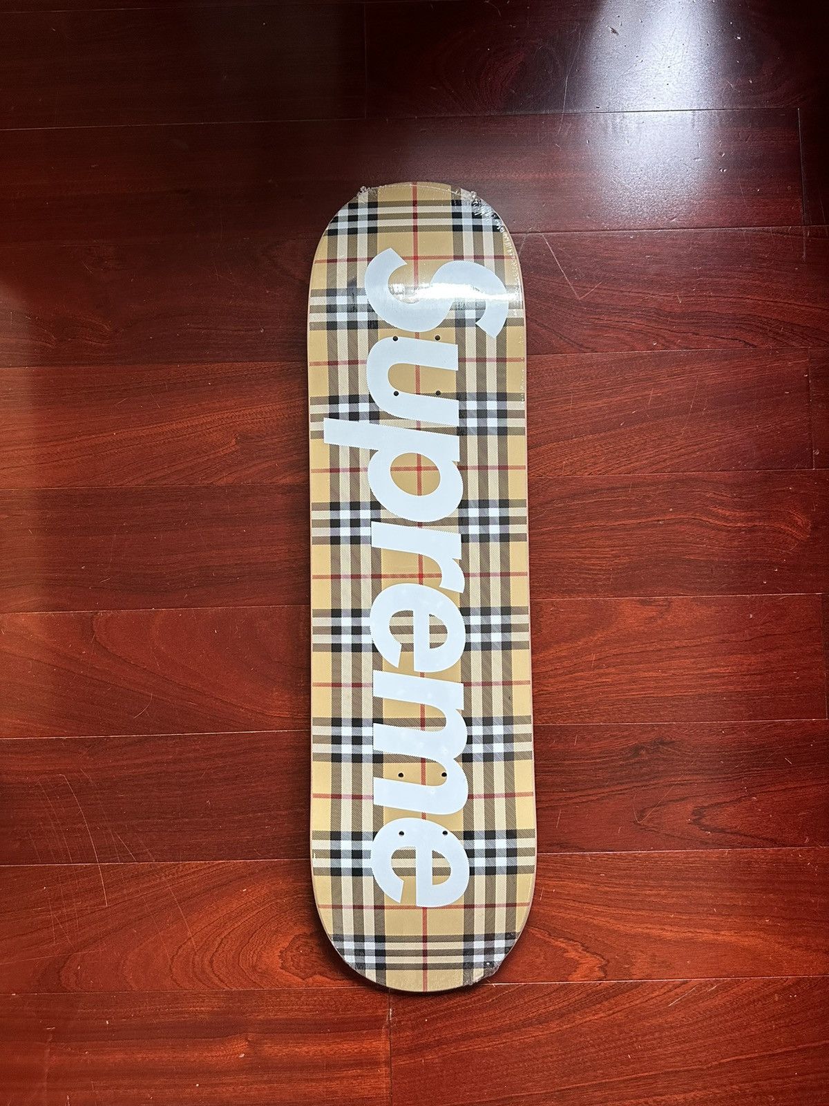 Supreme Supreme Burberry Skateboard SS22 Beige | Grailed