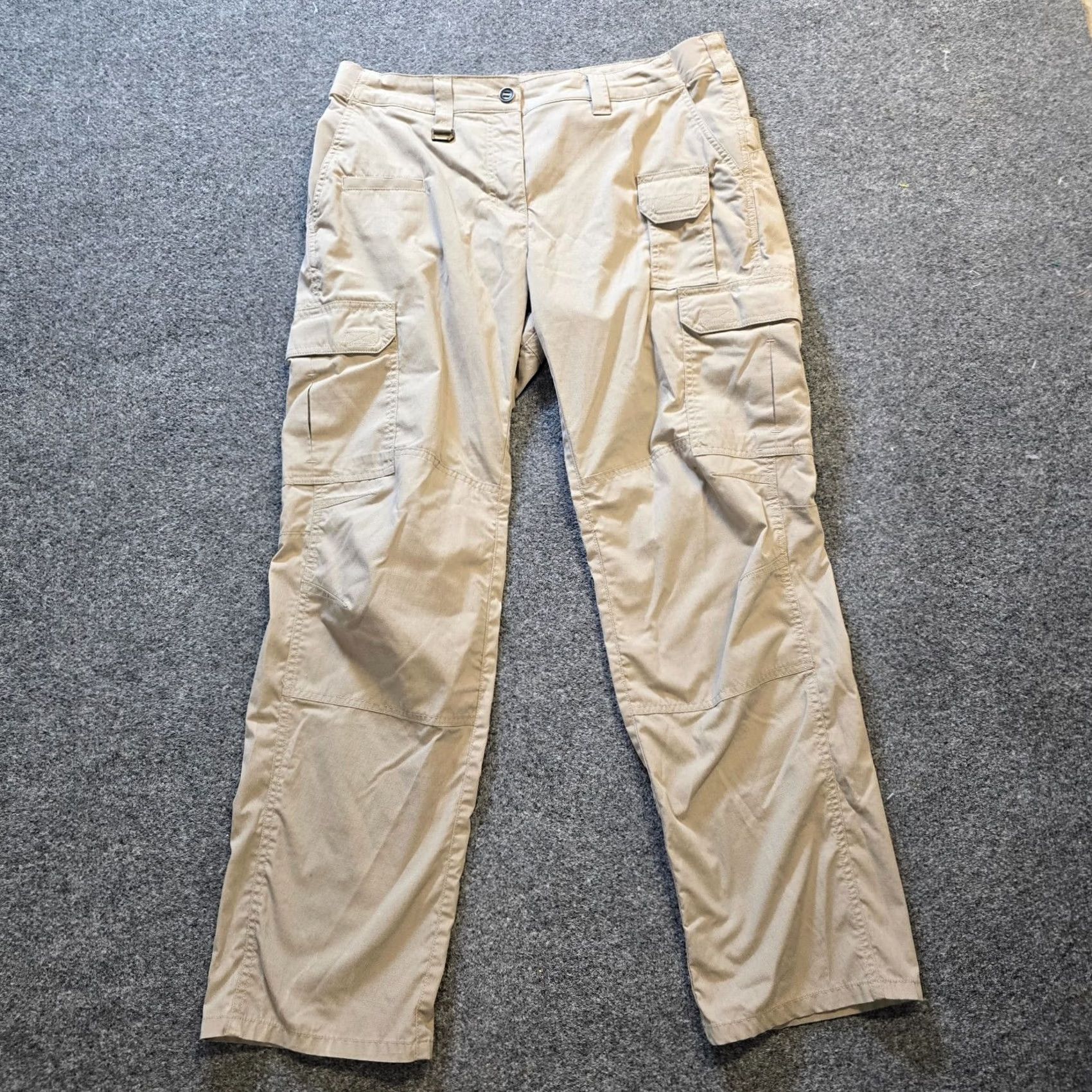 Vintage 5 11 Tactical Pants Womens 12 Beige Cargo Straight Leg Utility Pocket Capsule Pants Females Cargo Straight Leg Beige 12 Womens Size 34" / US 12 / IT 48 - 2 Thumbnail