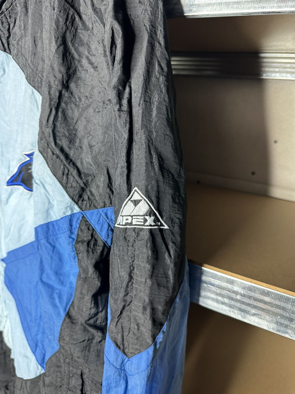 Apex Carolina Panthers 1990's Apex Full zip Jacket Windbreaker Size US L / EU 52-54 / 3 - 3 Thumbnail