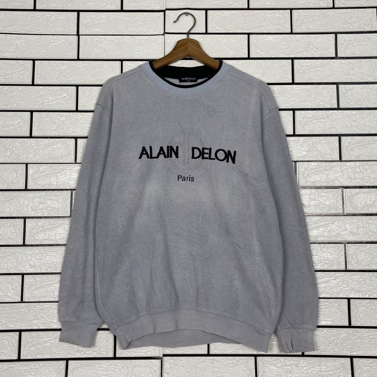 Japanese Brand 📌Vintage Sweatshirt Alain Delon Big Logo Size US M / EU 48-50 / 2 - 2 Thumbnail