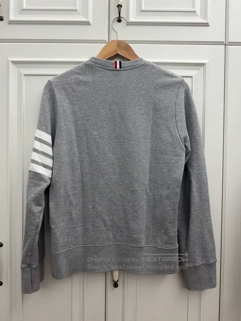 Thom Browne Thom Browne Classic gray four stripes hoodie Size US M / EU 48-50 / 2 - 2 Thumbnail