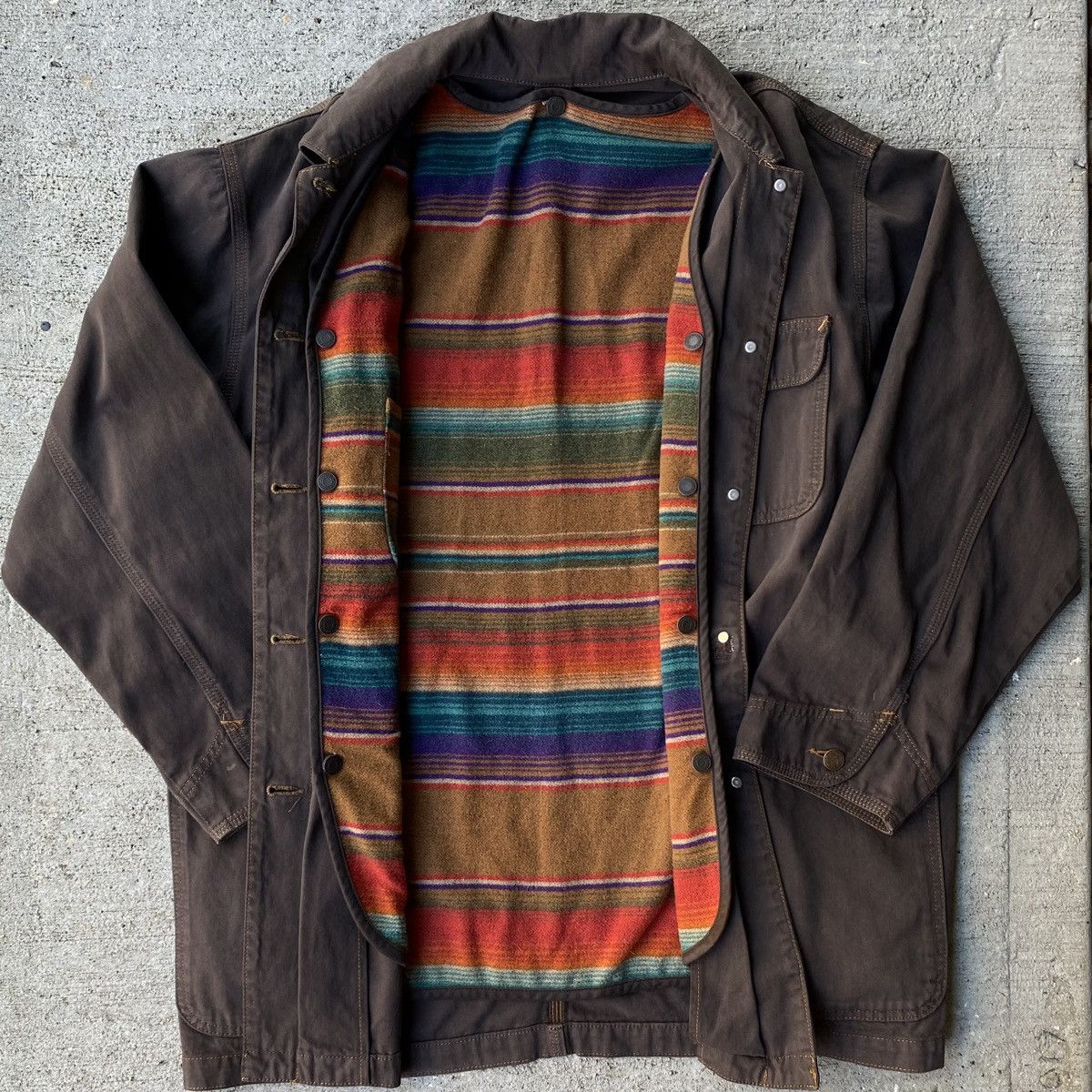 Gap Vintage 1990s GAP Premier Canvas Chore Jacket Size US S / EU 44-46 / 1 - 4 Thumbnail