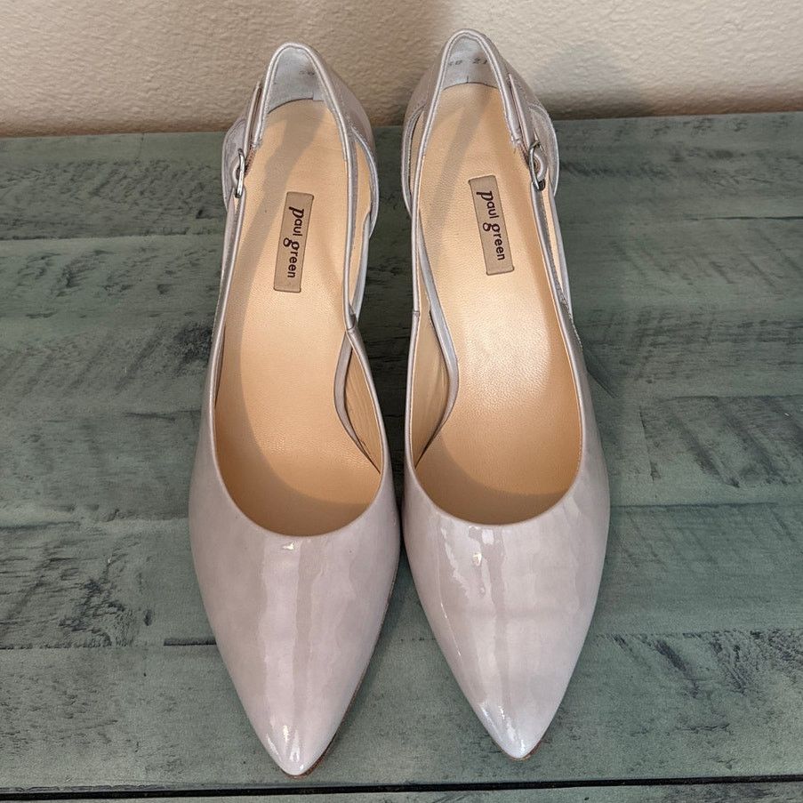 Other Paul Green Contessa Bone Patent Leather Size 9, 3 1/2" Heels Size US 9 / IT 39 - 3 Thumbnail