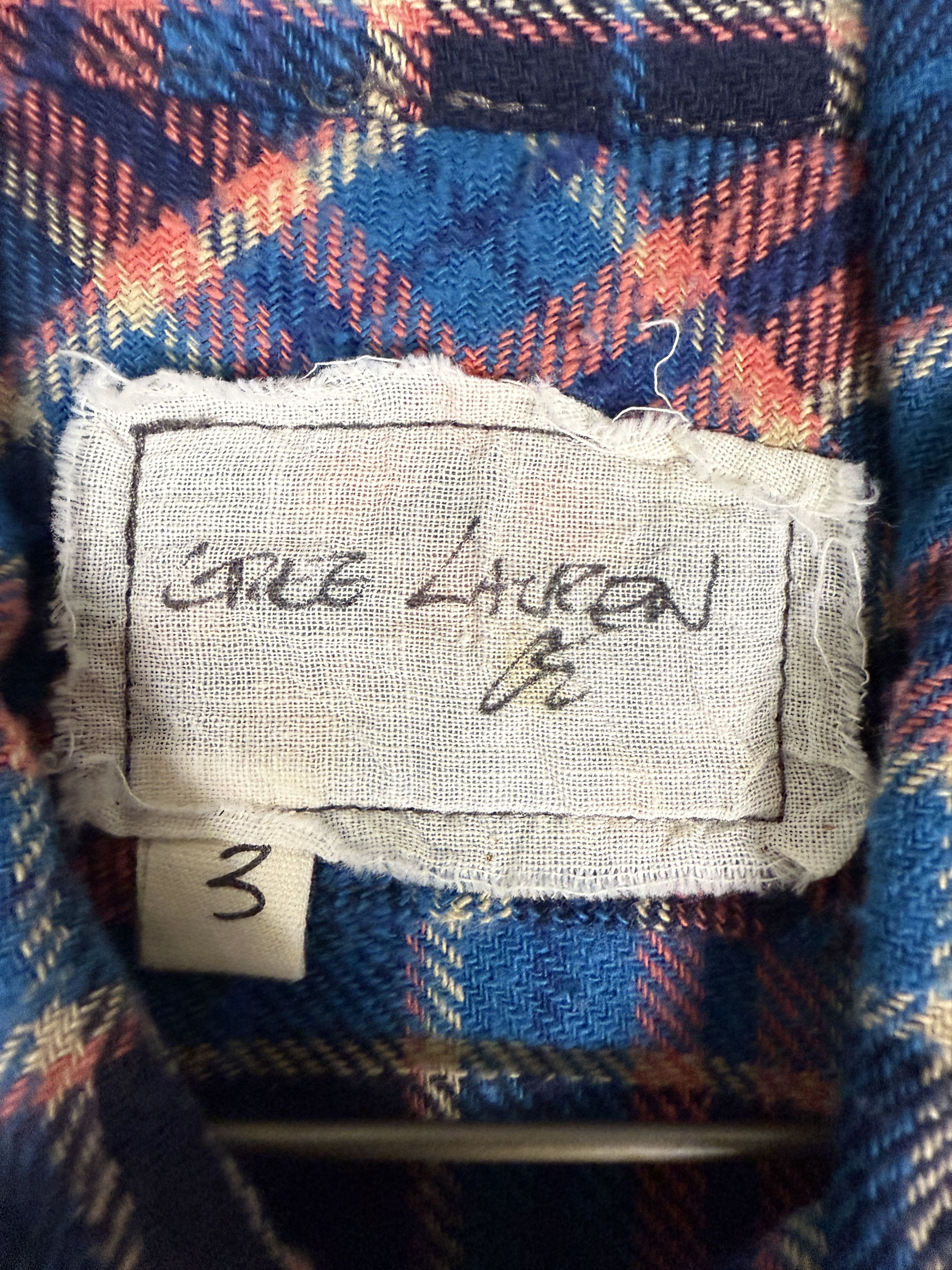 Greg Lauren $795 Greg Lauren Plaid Short Sleeve Shirt Size US L / EU 52-54 / 3 - 6 Thumbnail