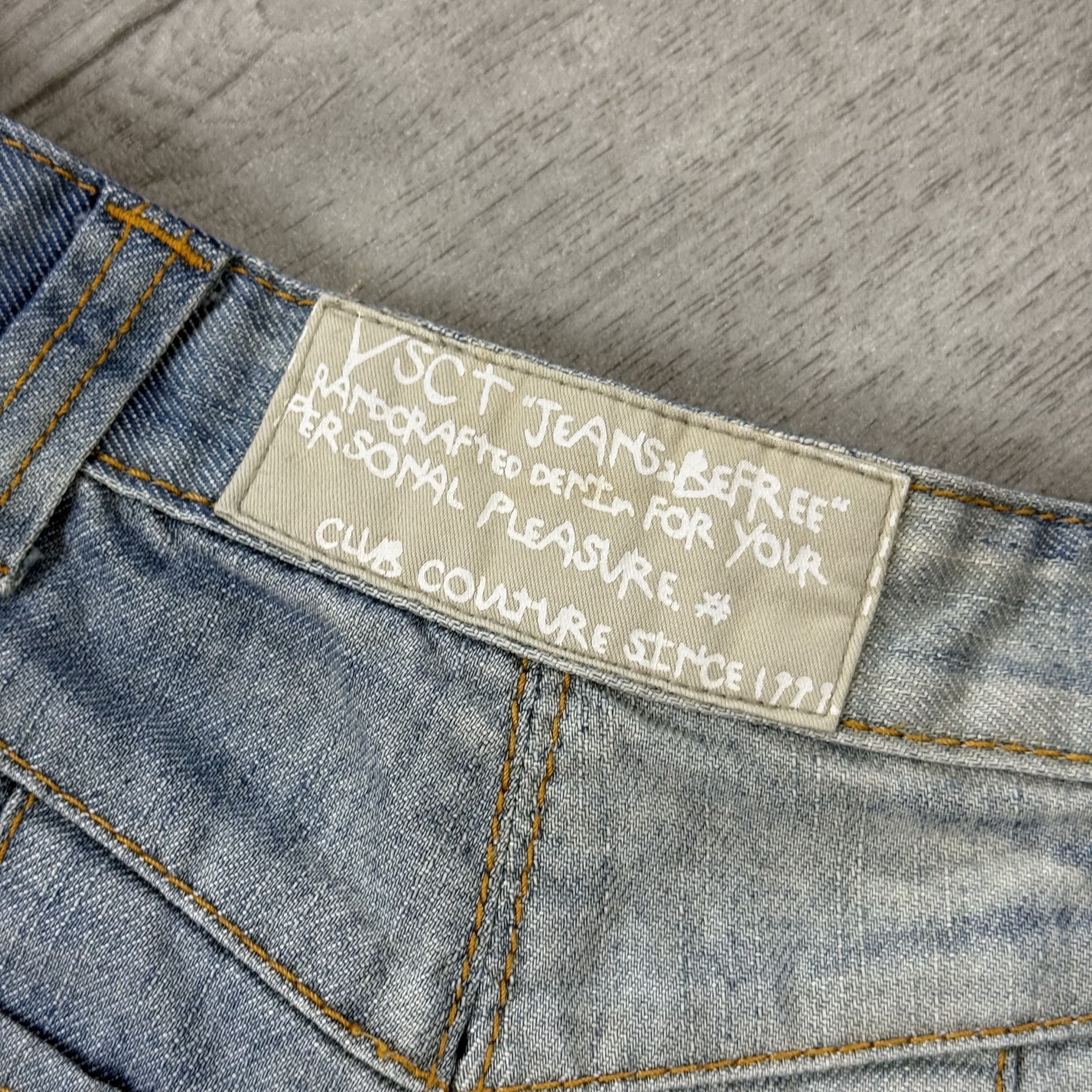 Vintage Vintage VSCT Jeans Y2K Pleated Denim Mini Skirt Size 26" / US 2 / IT 38 - 9 Thumbnail