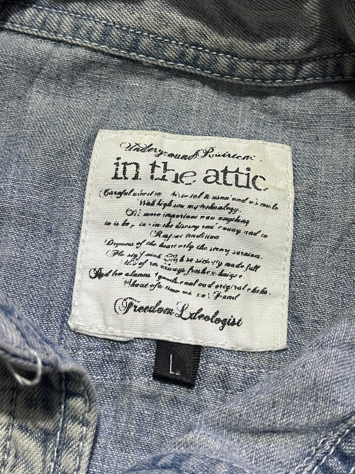 In The Attic VINTAGE Y2K IN THE ATTIC long sleeve shirt Size US M / EU 48-50 / 2 - 8 Thumbnail