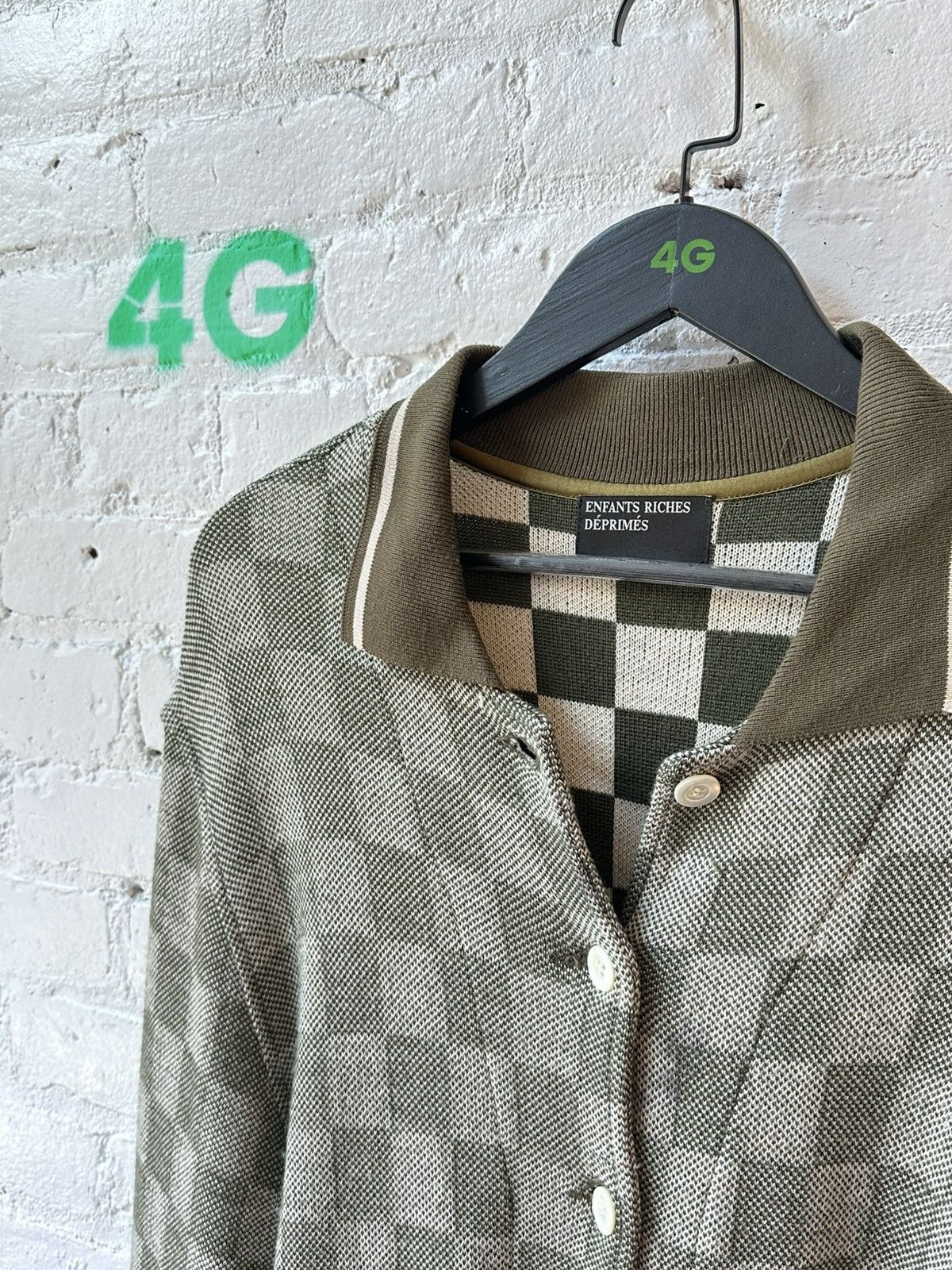 Enfants Riches Deprimes ERD BROWN WOOL CHECKARD CARDIGAN SZ M Size US M / EU 48-50 / 2 - 2 Thumbnail
