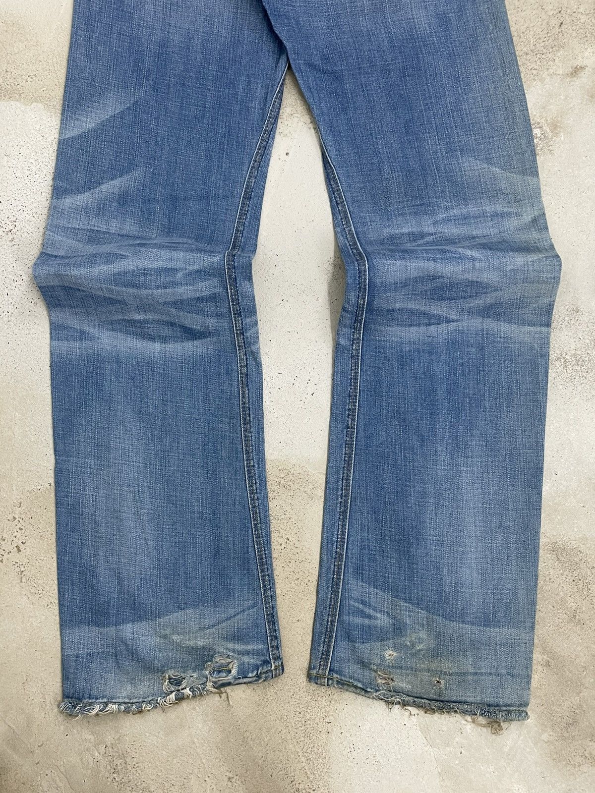 Vintage Vintage 90’s Designer USA Rogan Distressed Patchwork Denim Size US 29 - 8 Thumbnail