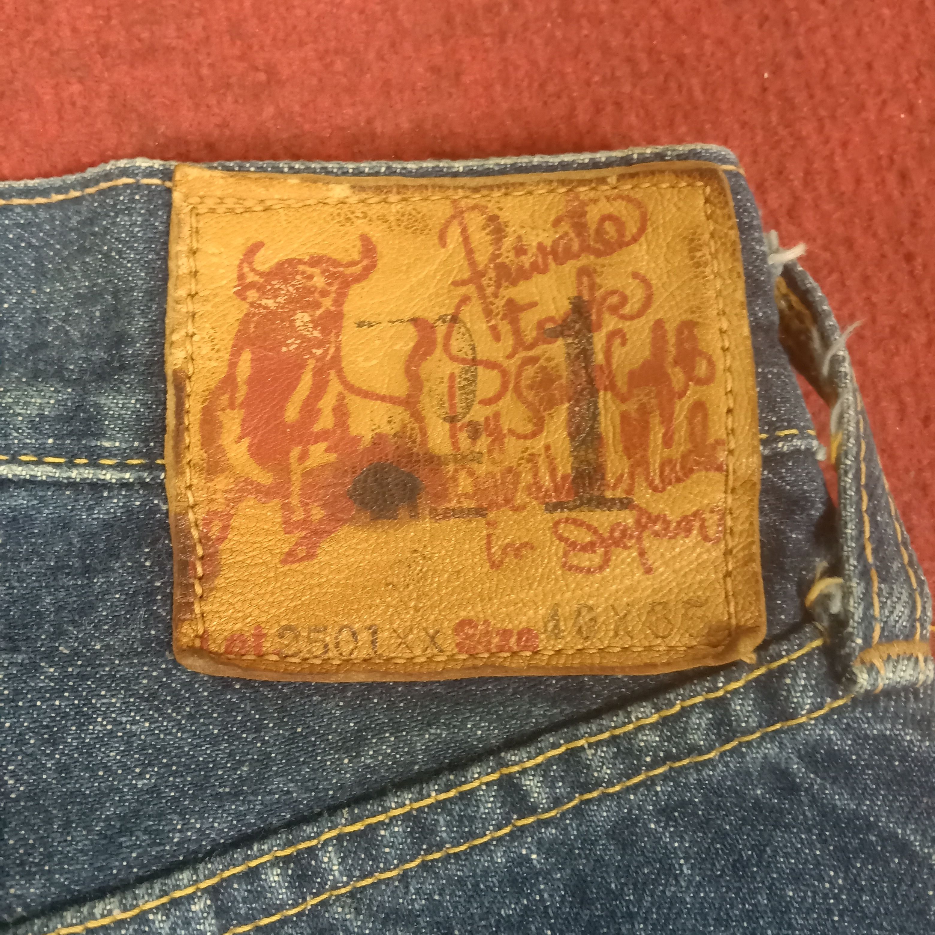 Evisu × Japanese Brand × Vintage Evis Streetwear Skater Custom Daicock Style Jeans Size US 35 - 14 Thumbnail