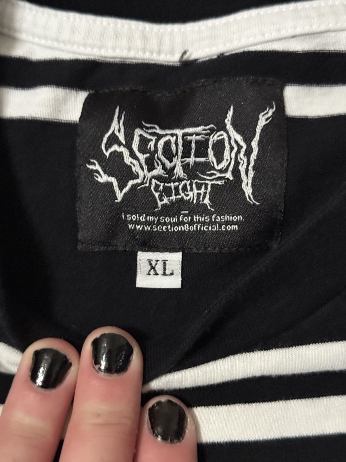 Section 8 Section 8 striped T shirt Size US XL / EU 56 / 4 - 3 Thumbnail