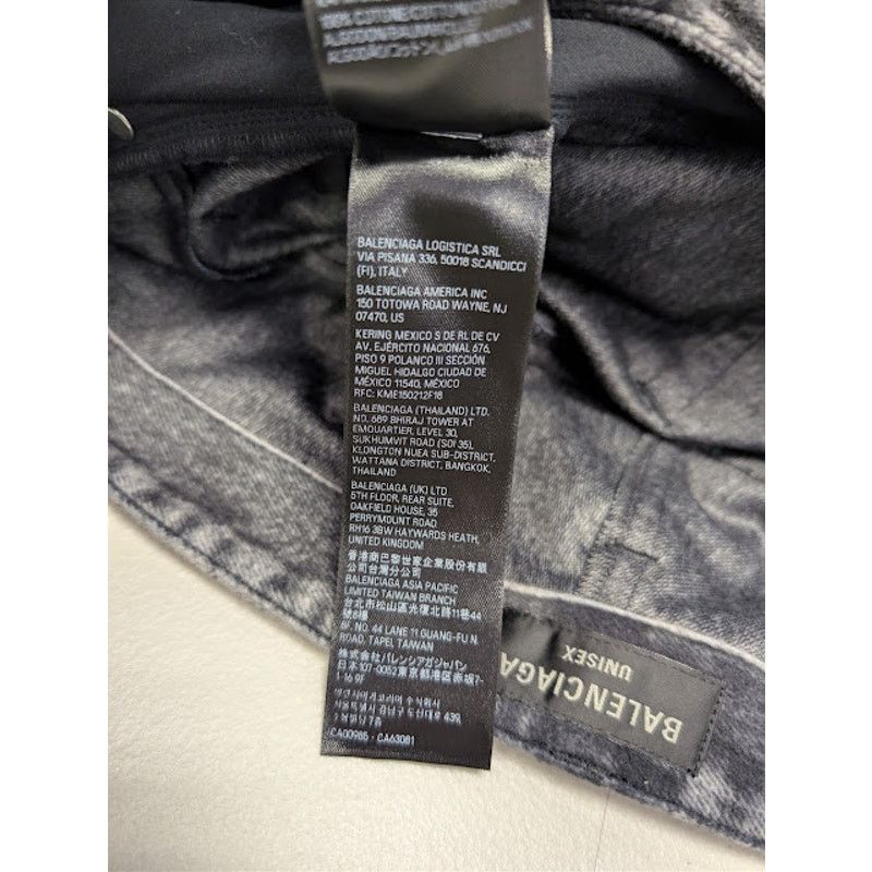 Balenciaga o1rshd1 Trompe L'oeil Fleece Denim Pants in Black Size US 30 / EU 46 - 21 Thumbnail