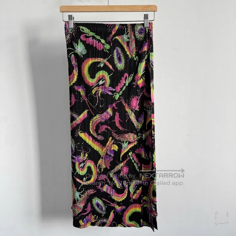 Issey Miyake Issey Miyake Color Block Midi Skirt Size 26" / US 2 / IT 38 - 1 Thumbnail