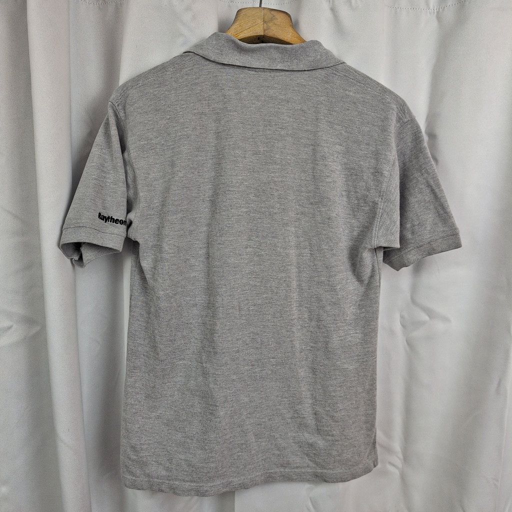 Vintage Vintage Raytheon Patriot Missile Heather Grey Polo Shirt Size US L / EU 52-54 / 3 - 4 Thumbnail