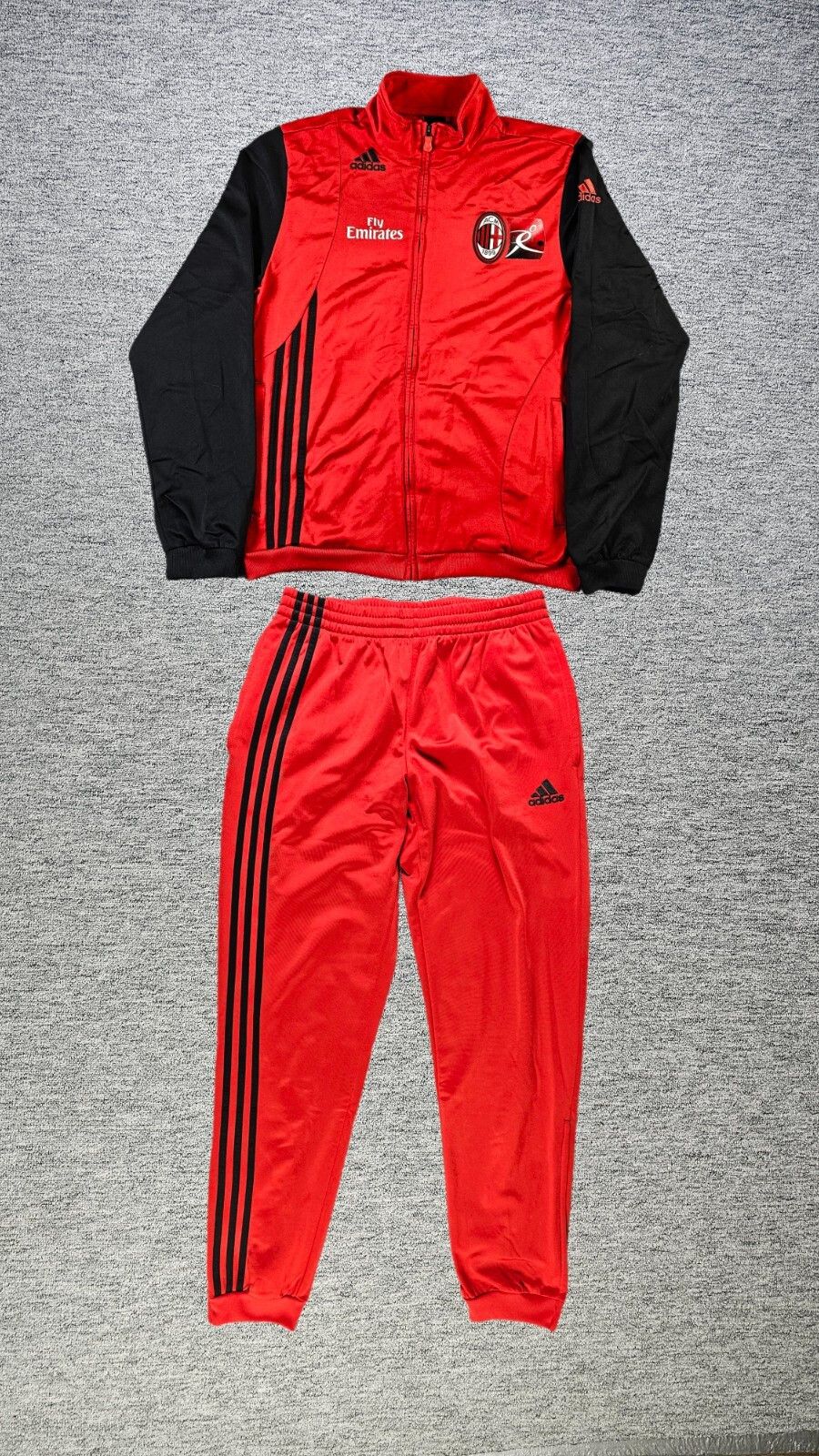 Adidas Adidas AC Milan 2010-11 Full Tracksuit Set Serie A Champs M Size US M / EU 48-50 / 2 - 2 Thumbnail