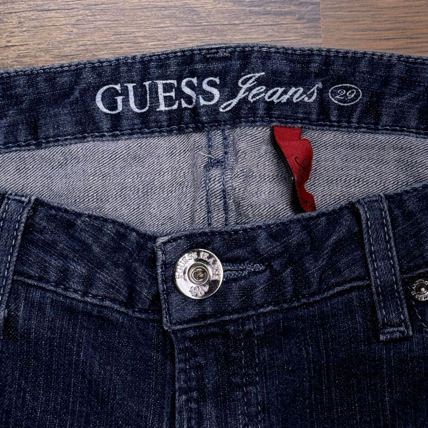 Guess GUESS Jeans Skinny Jeans Womens 29 Low Rise Stretch Denim Blue 5-Pocket City Slim Fit Womens Size 29 Regular Size 29" - 4 Thumbnail