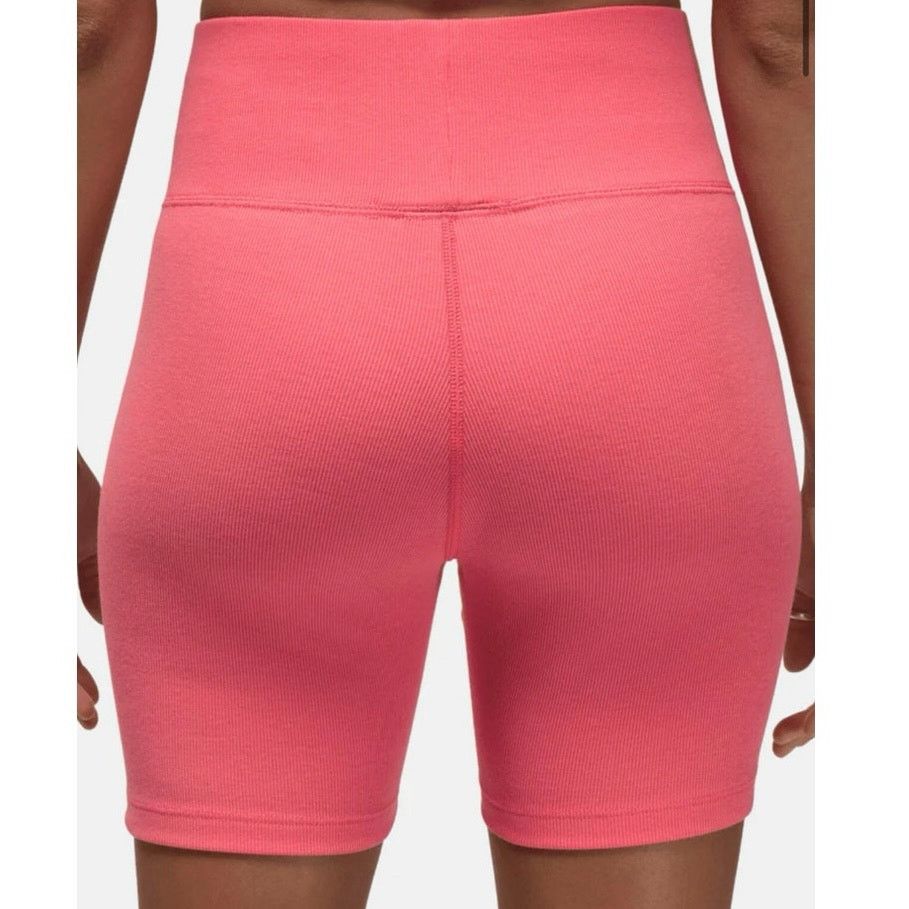 Jordan Brand •NWT• Air Jordan Womens Ribbed Pink (coral) Bike Shorts • XL Size 34" / US 12 / IT 48 - 7 Thumbnail