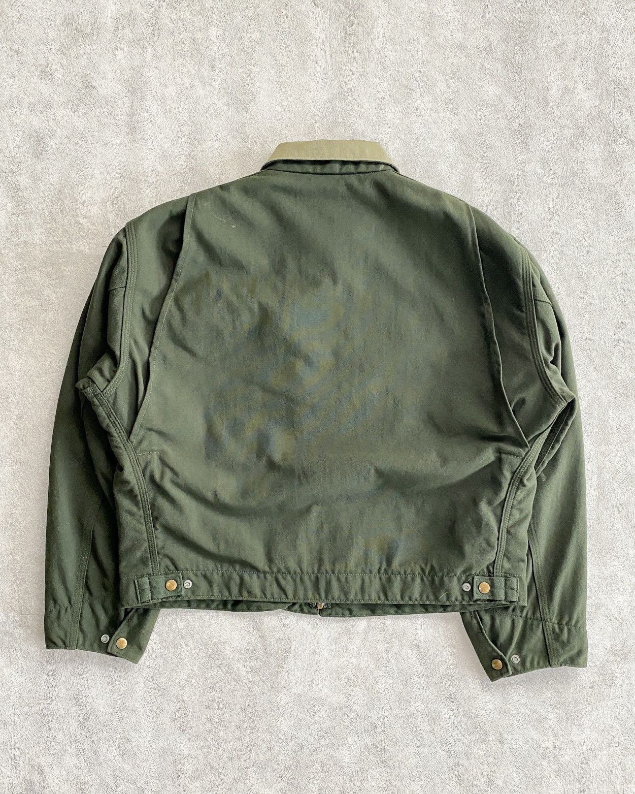 Carhartt Vintage Carhartt Detroit Blanked Lined Jacket - J129 OLV Size US L / EU 52-54 / 3 - 8 Thumbnail
