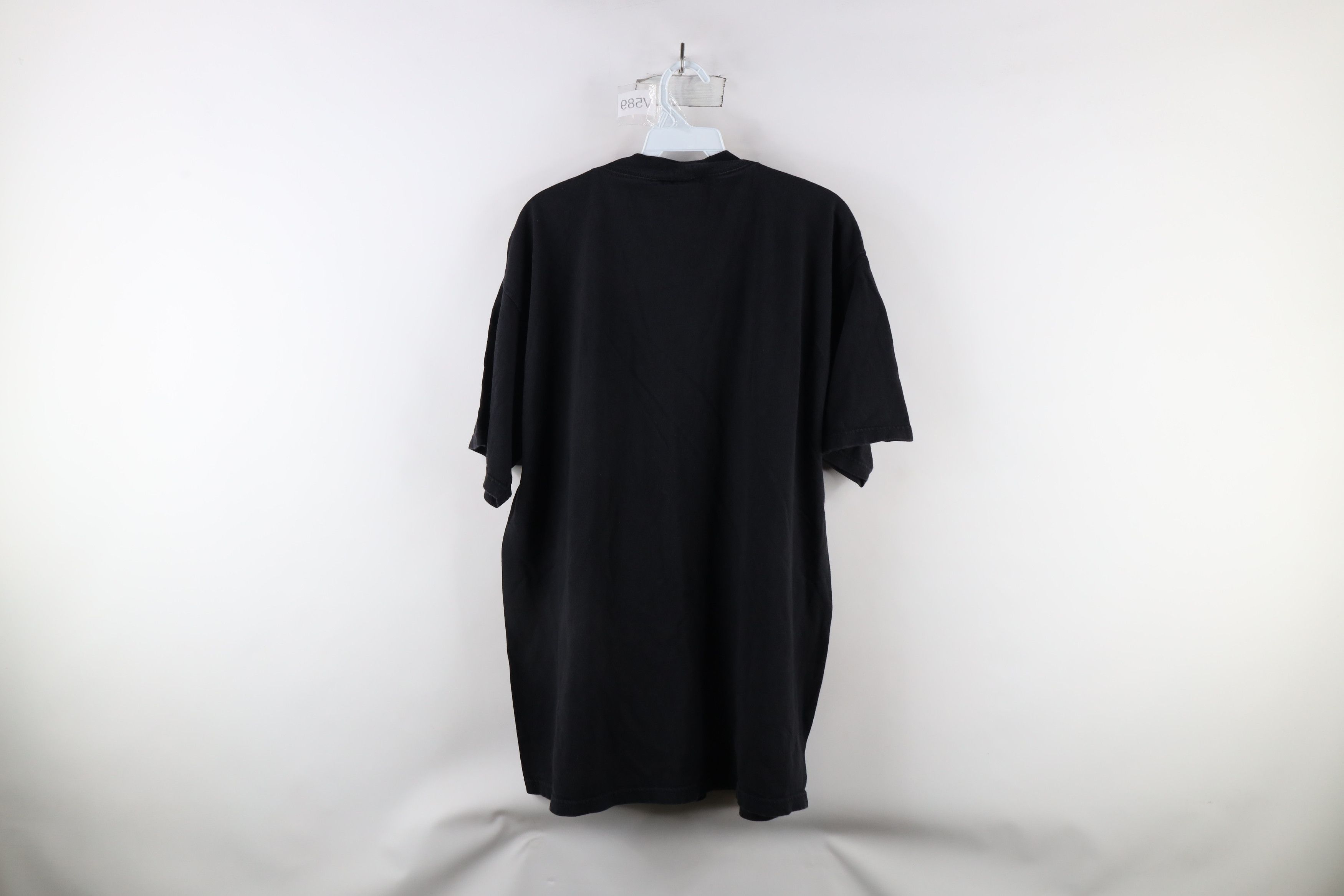 Vintage Vintage 90s Streetwear Heavyweight T-Shirt Black Cotton Size US XL / EU 56 / 4 - 7 Thumbnail