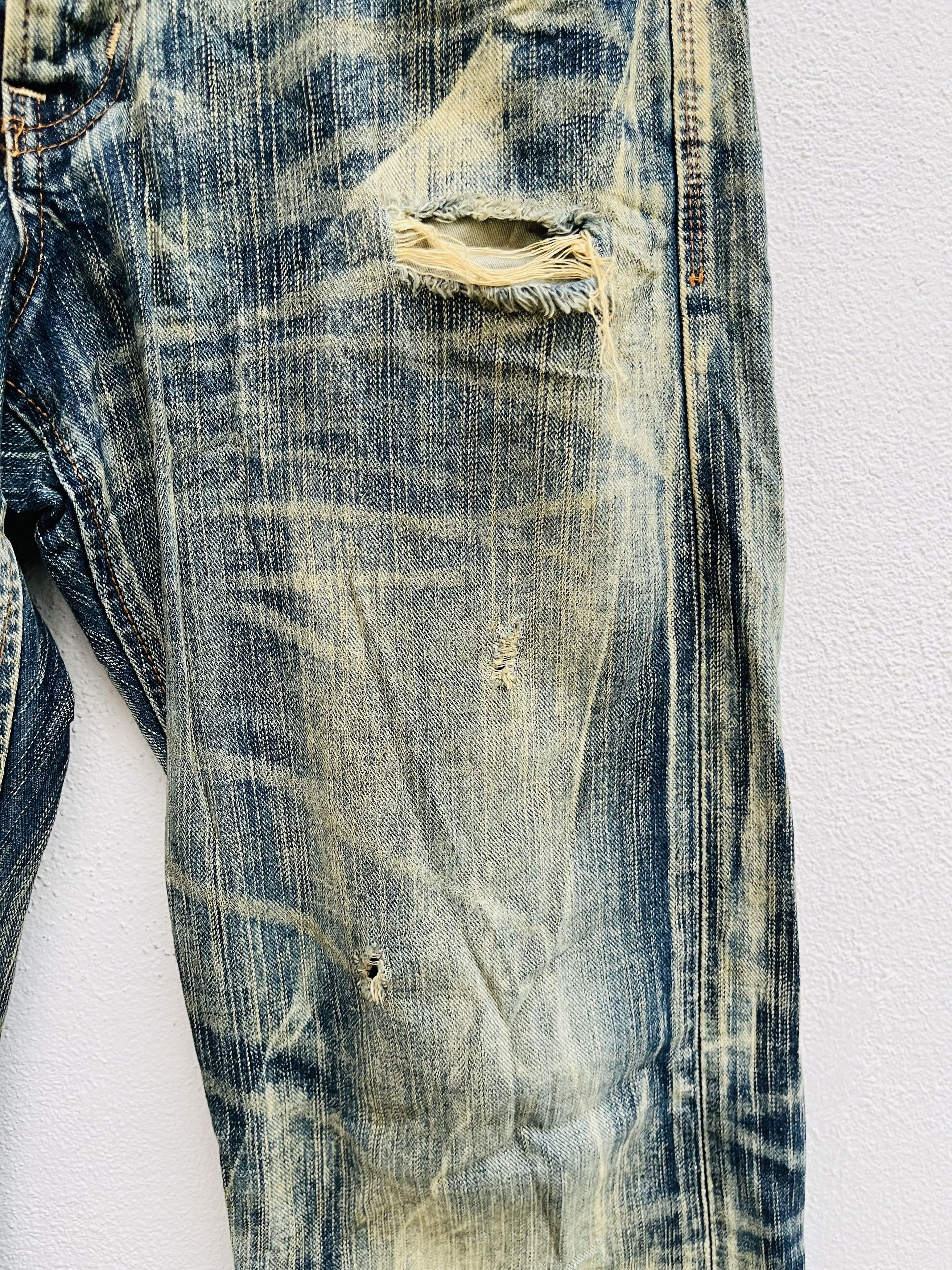 Edwin × Japanese Brand Vintage Edwin Exclusive XV Japanese Distressed Fashion Style Size US 31 - 5 Thumbnail