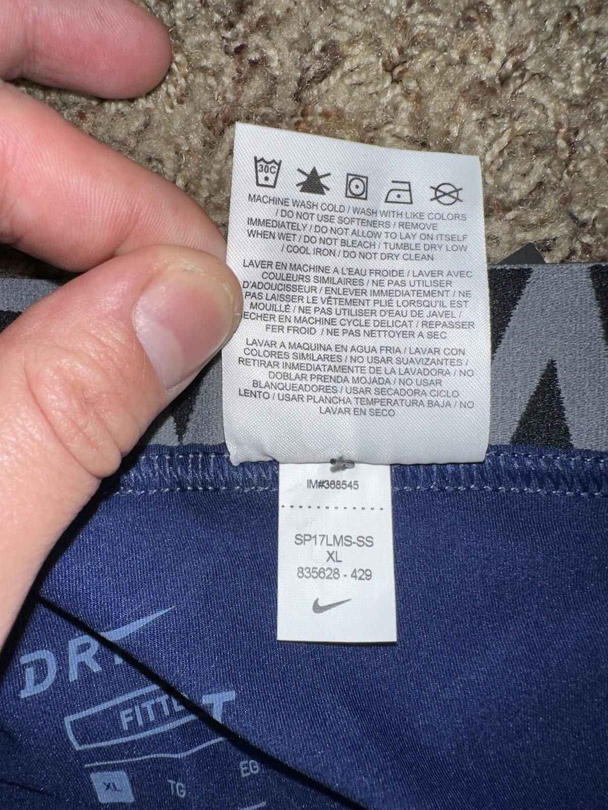 Nike Nike Men Pro Hyperstrong FB 3/4 Padded Cmprssn Bl Pnt Sample Size US 36 / EU 52 - 4 Thumbnail