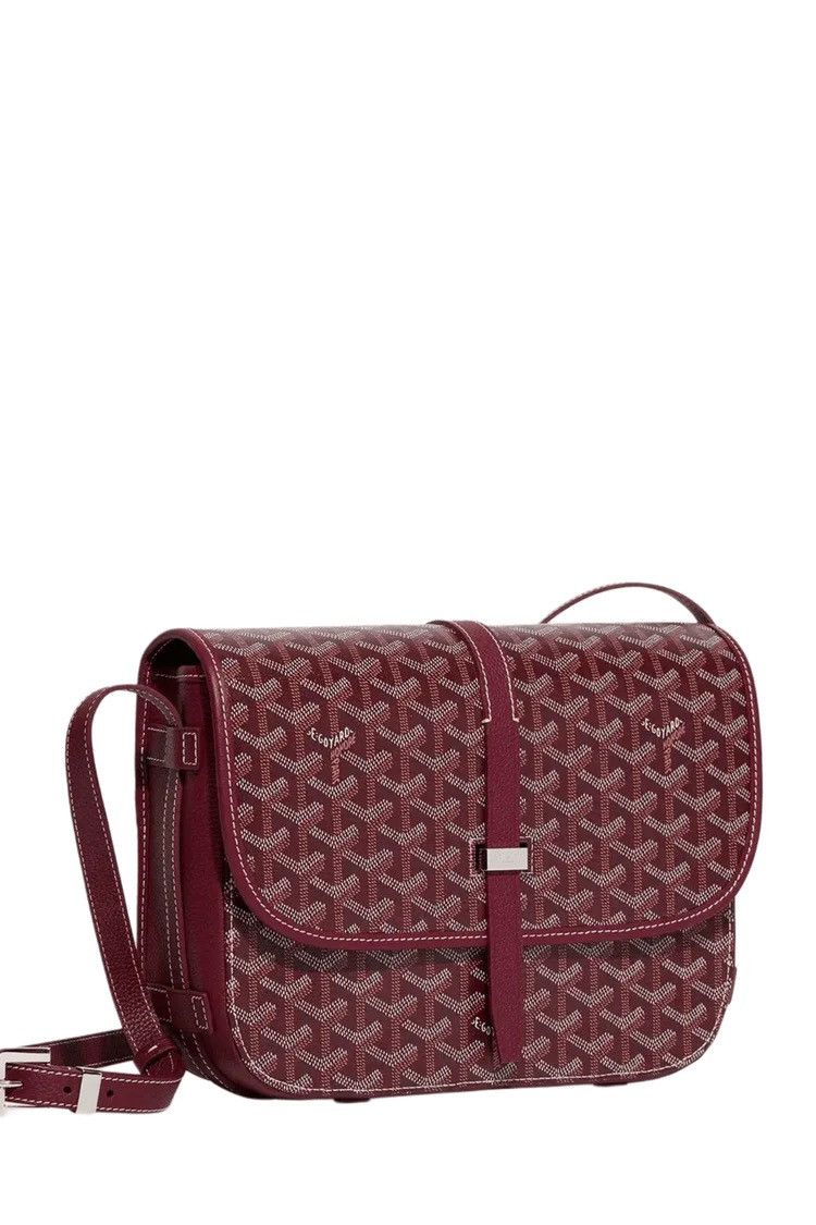 Goyard GOYARD BELVEDERE MESSENGER PM BAG BURGUNDY CANVAS Size ONE SIZE - 1 Thumbnail