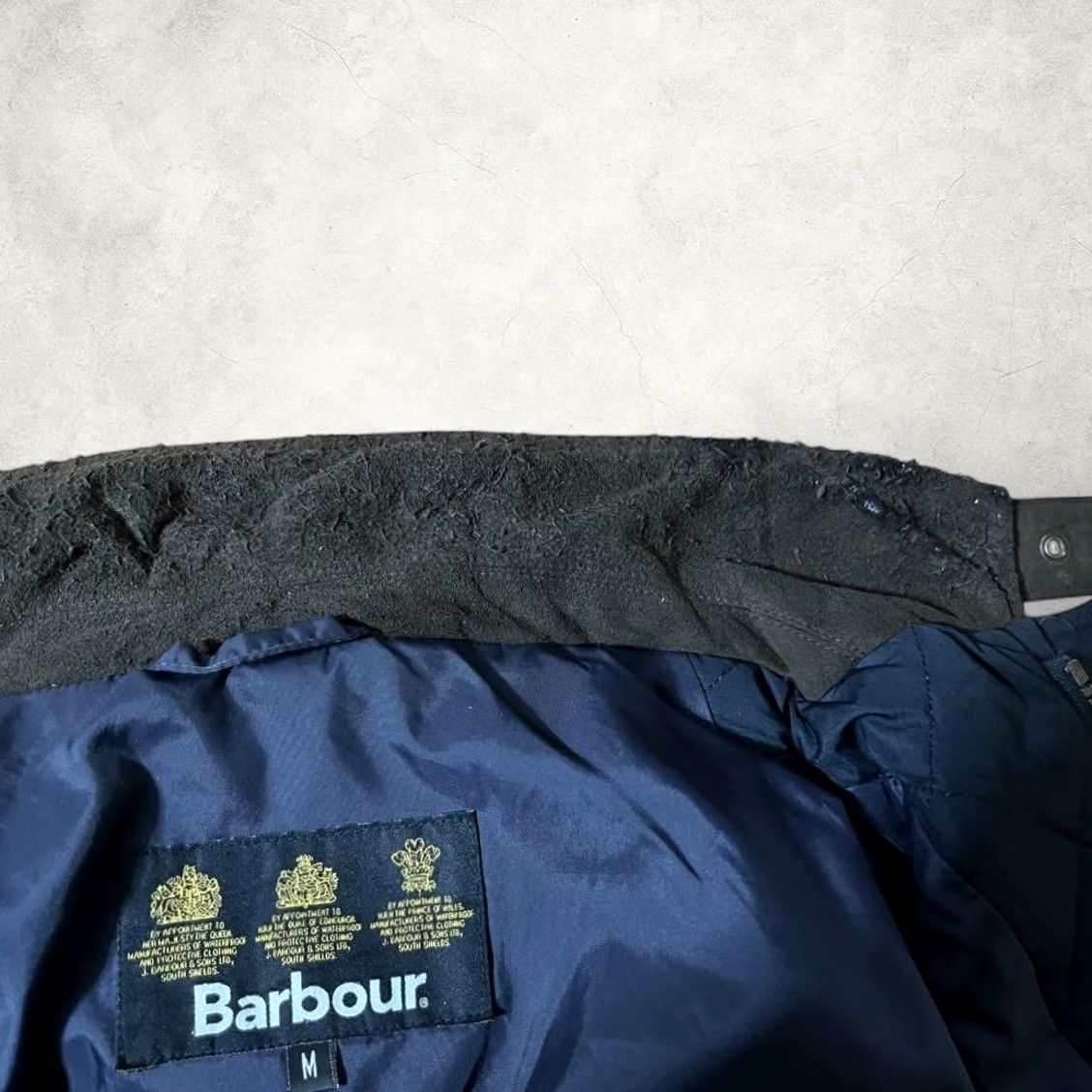 Barbour Barbour Quilted Jacket Navy Blue Diamond Quilt Coat Men's Size US M Liddesdale – Vintage Jacket Size US M / EU 48-50 / 2 - 8 Thumbnail